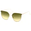Retro Modern Wire Metal Frame Aviator Gradient Flat Lens Sunglasses A876 sold by ZeroUV