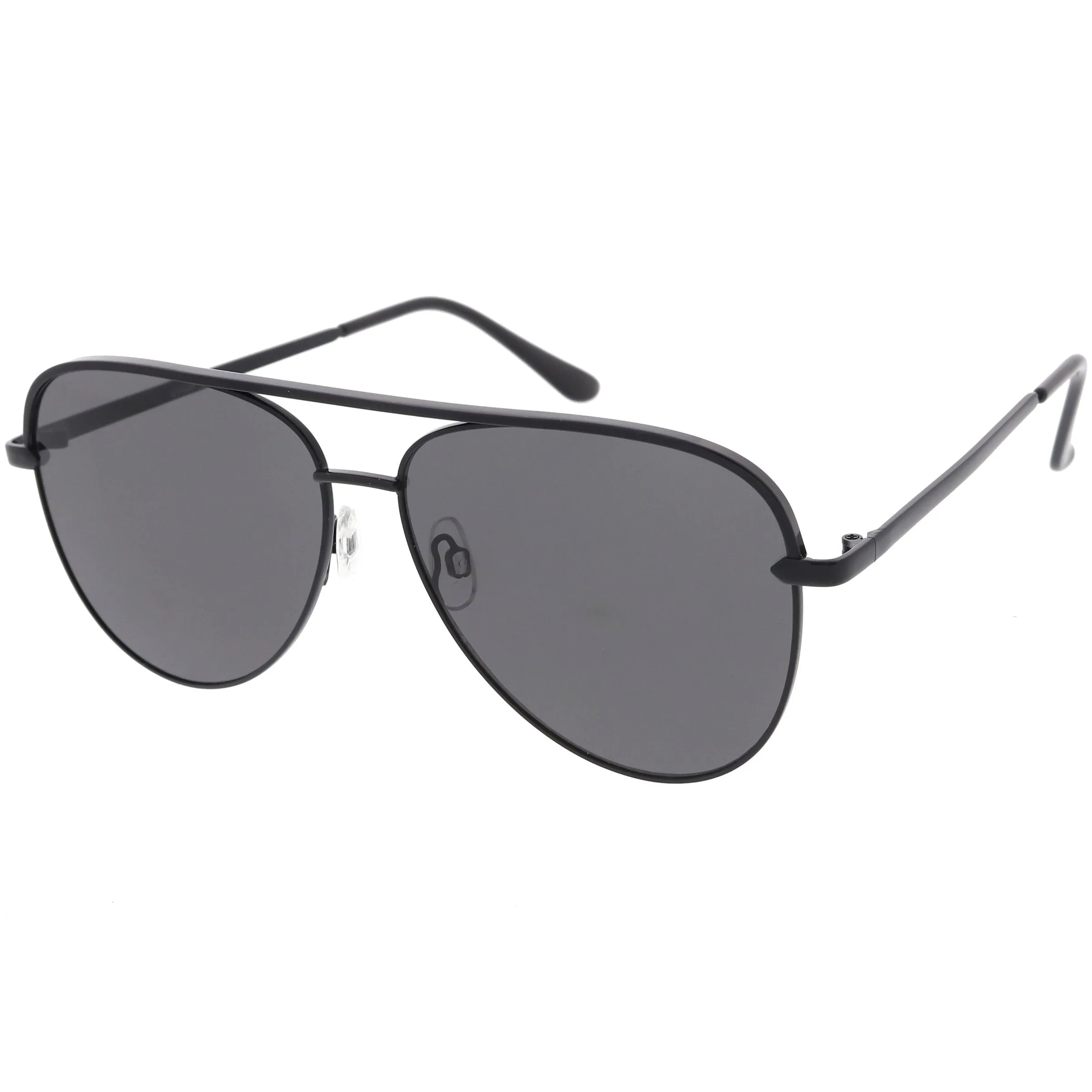 Retro Modern Oversize Flat Lens Aviator Sunglasses C791 54mm sold by ZeroUV product image thumbnail 3