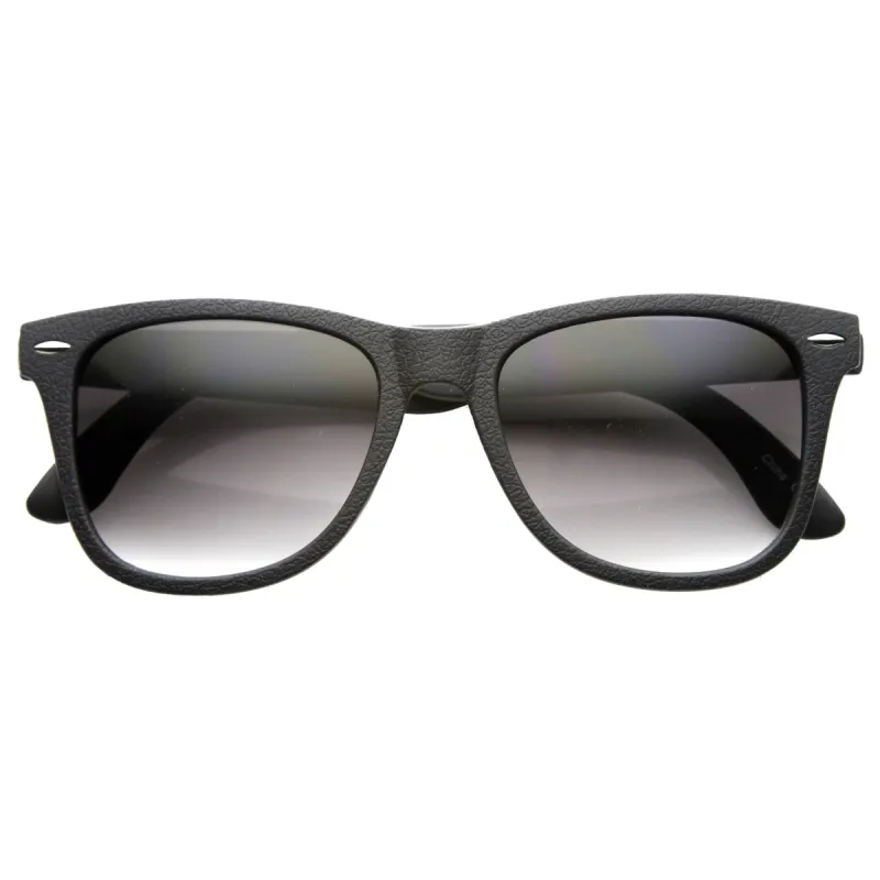 Retro Horned Rim Textured Frame Sunglasses 9684 sold by ZeroUV
