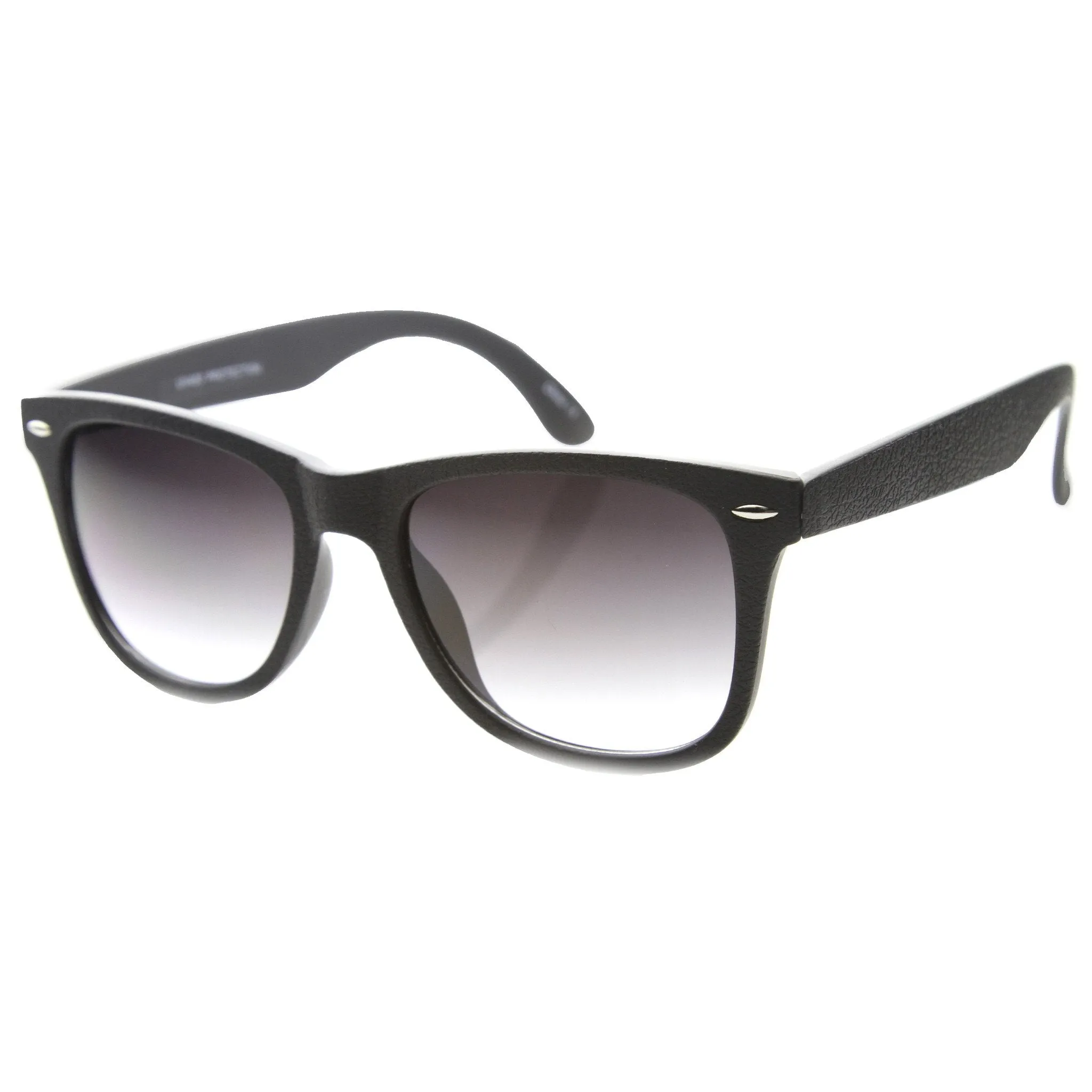 Retro Horned Rim Textured Frame Sunglasses 9684 sold by ZeroUV product image thumbnail 2