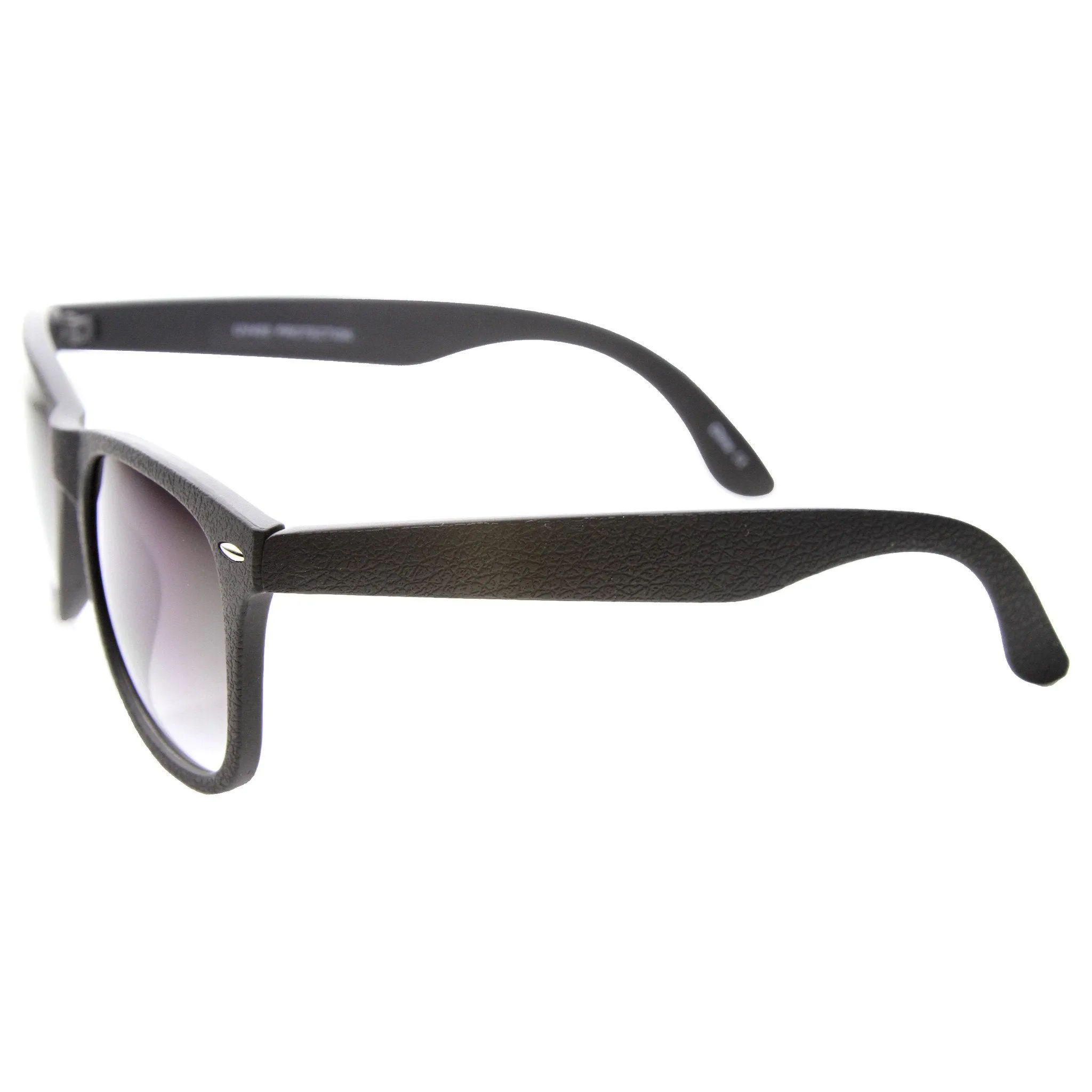 Retro Horned Rim Textured Frame Sunglasses 9684 sold by ZeroUV product image thumbnail 3