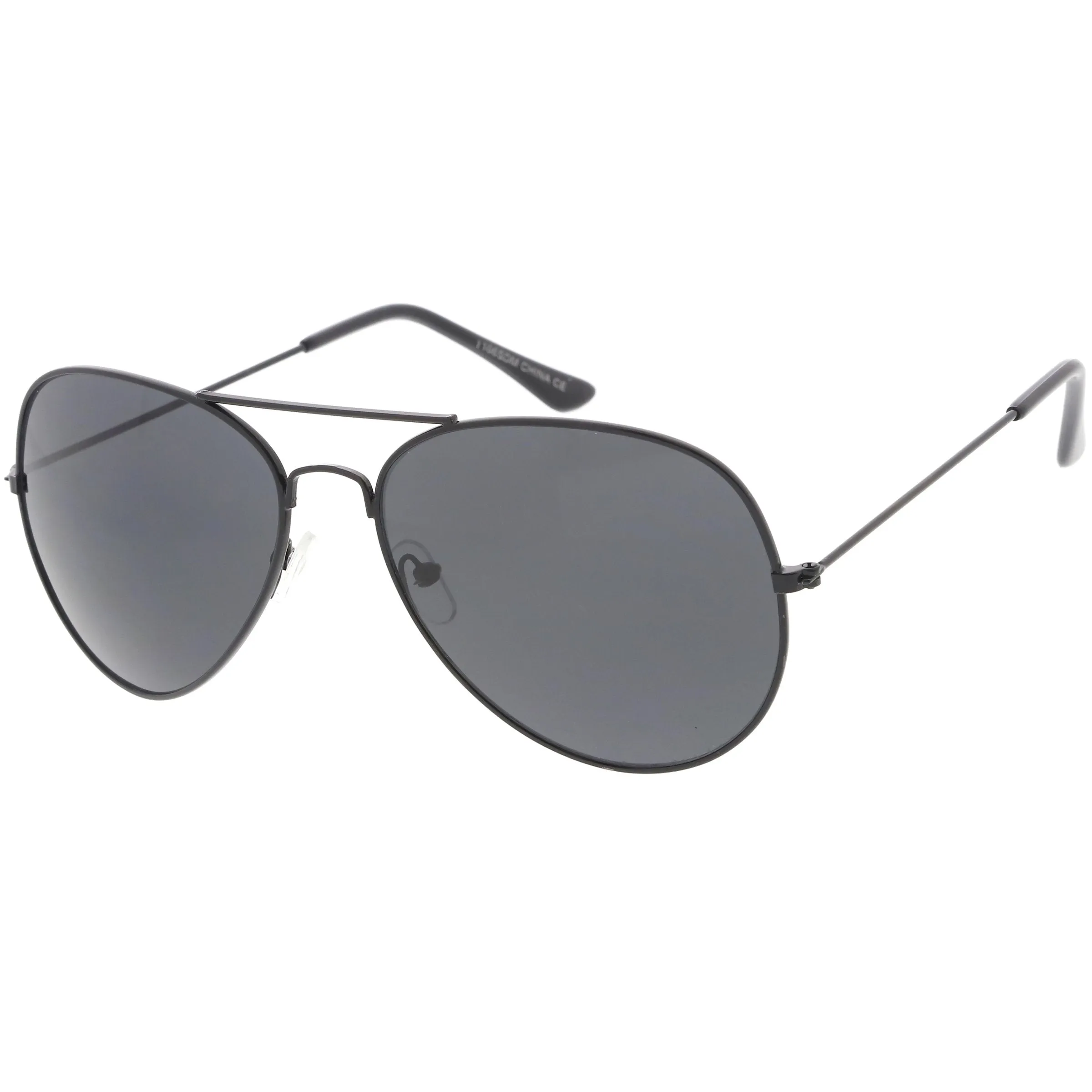 Large Classic Full Metal Tear Drop Aviator Sunglasses C760 60mm sold by ZeroUV product image thumbnail 3