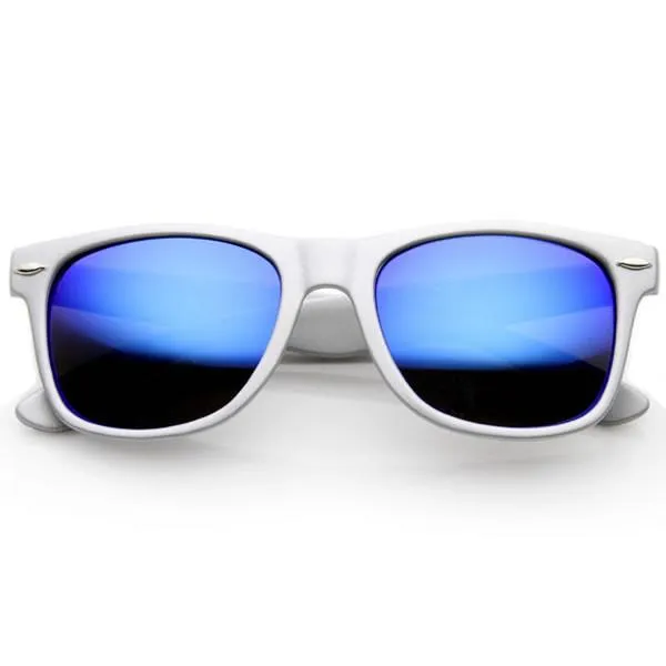 Retro Trendy Colorful Horned Rim Flash Mirror Lens Sunglasses 9632 sold by ZeroUV product image thumbnail 3