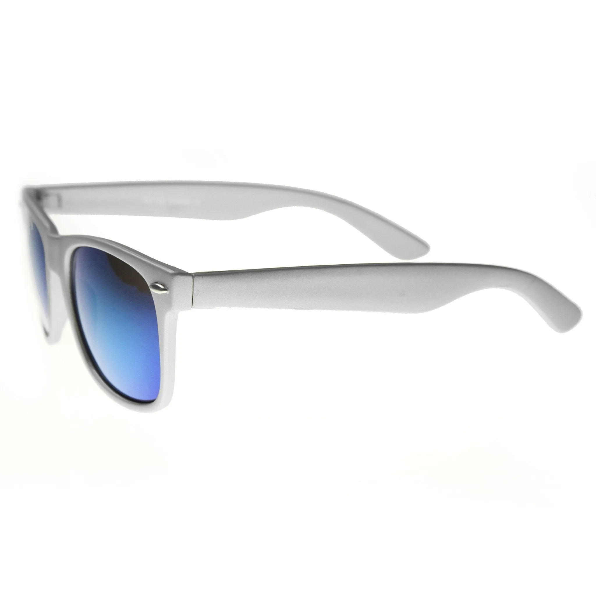 Retro Trendy Colorful Horned Rim Flash Mirror Lens Sunglasses 9632 sold by ZeroUV product image thumbnail 5