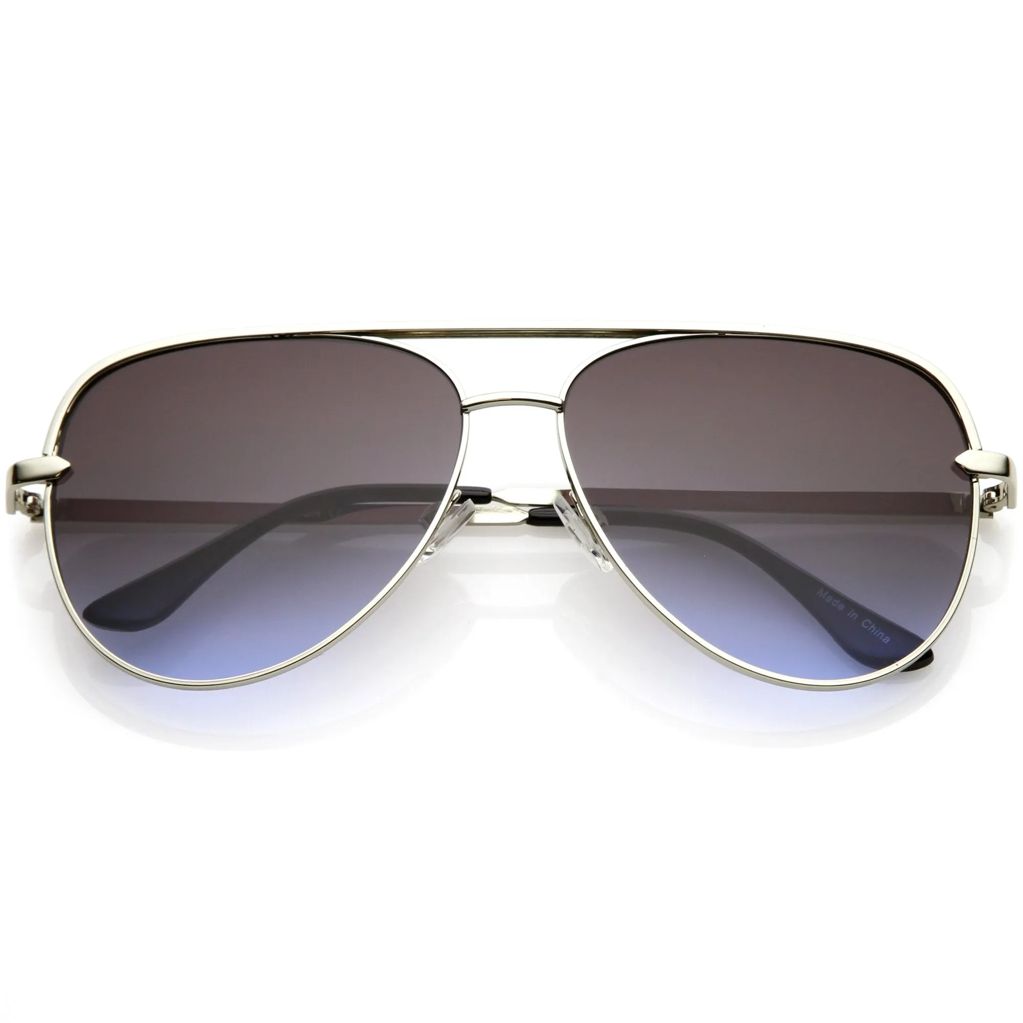 Premium Metal Flat Color Tone Lens Aviator Sunglasses 60mm C466 sold by ZeroUV product image thumbnail 5