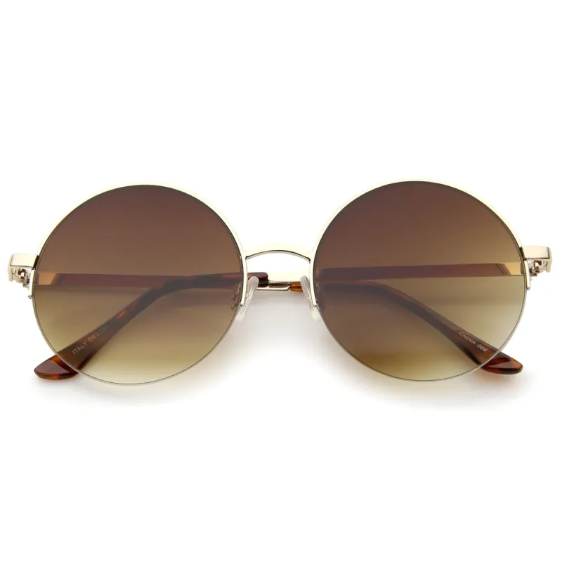 Women's Festival Indie Round Color Burn Len Sunglasses A311 sold by ZeroUV