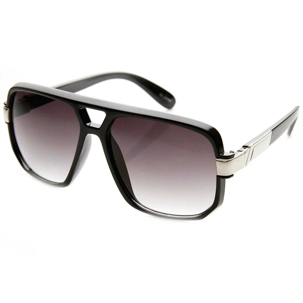 Retro 1980's Fashion Disco Square Aviator Sunglasses 9260 sold by ZeroUV product image thumbnail 4
