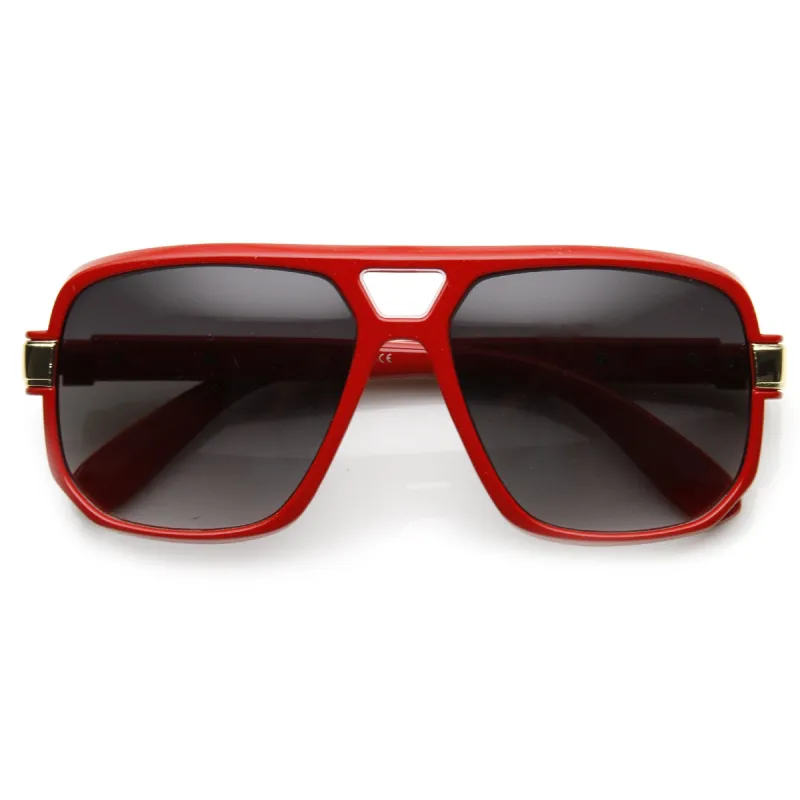 Retro 1980's Fashion Disco Square Aviator Sunglasses 9260 sold by ZeroUV