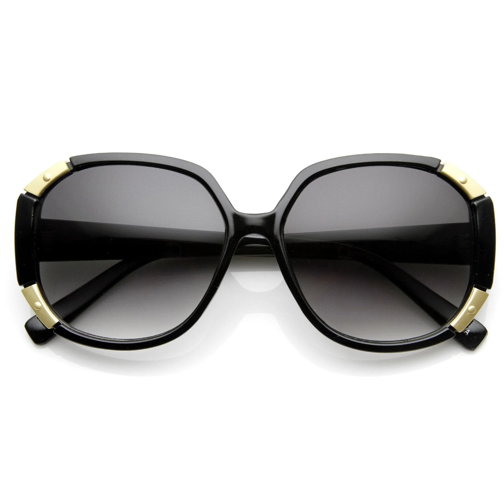 Women's Oversize Square Fashion Corner Accented Sunglasses 9135 sold by ZeroUV product image thumbnail 4