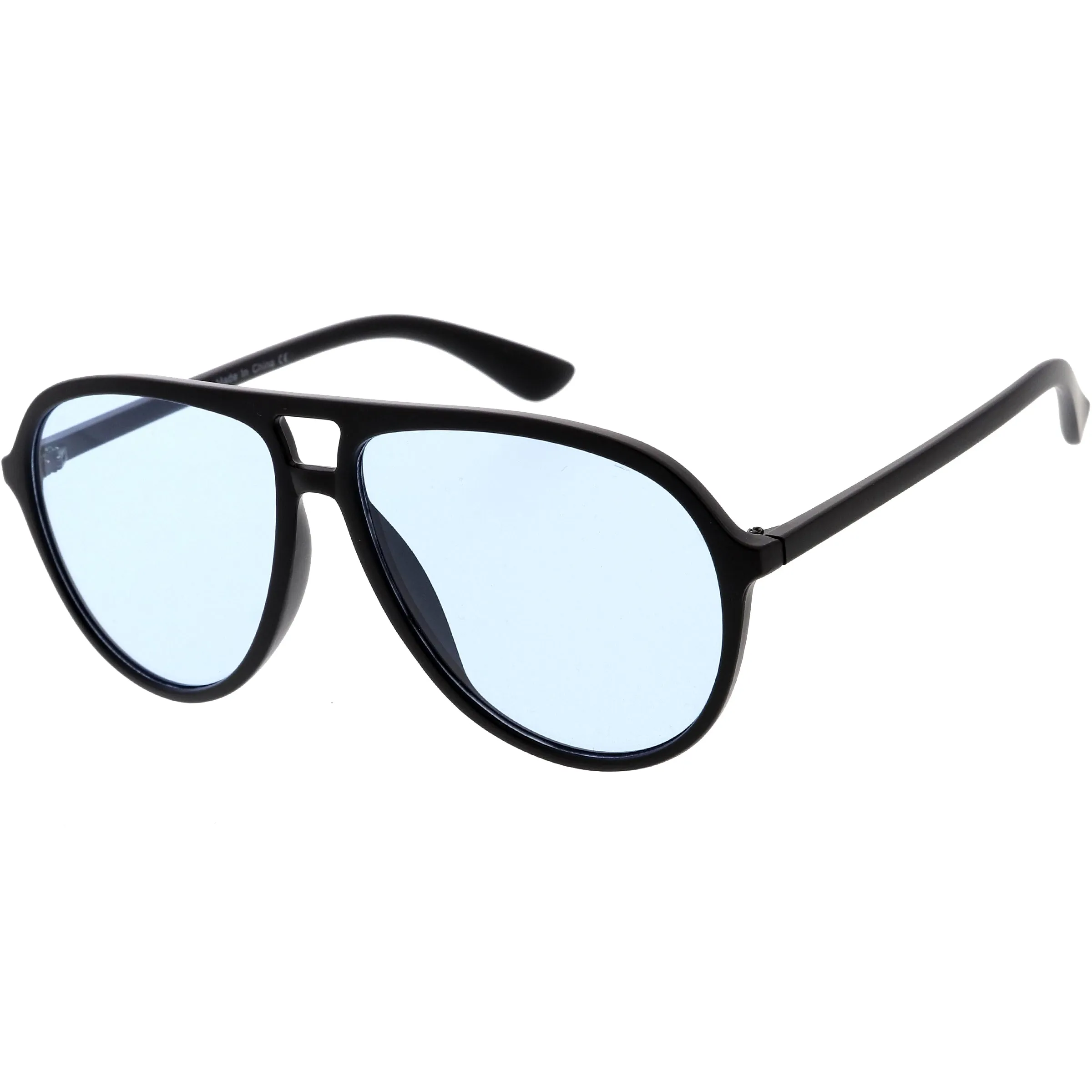 Classic 80s Inspired Color Tinted Lens Retro Aviator Sunglasses D015 sold by ZeroUV product image thumbnail 5
