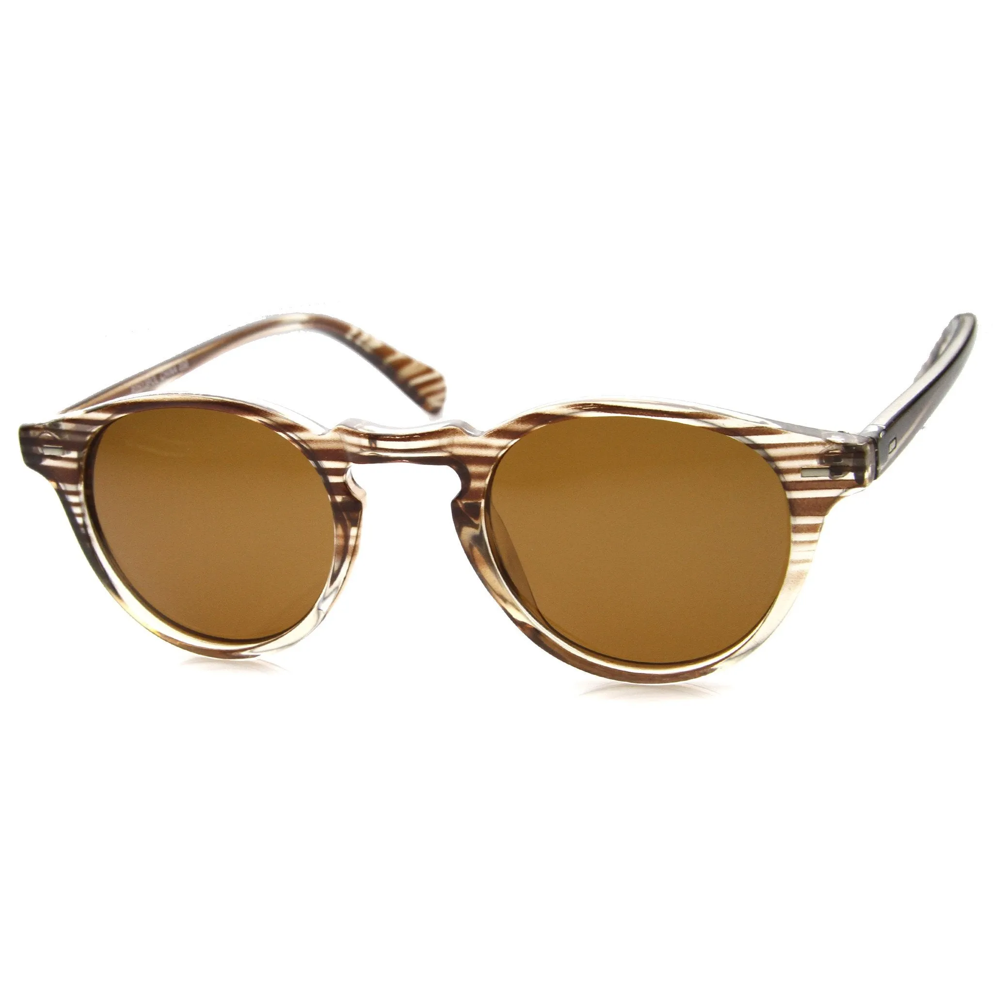 Vintage Dapper Round P3 Key Hole Sunglasses 9996 sold by ZeroUV product image thumbnail 2