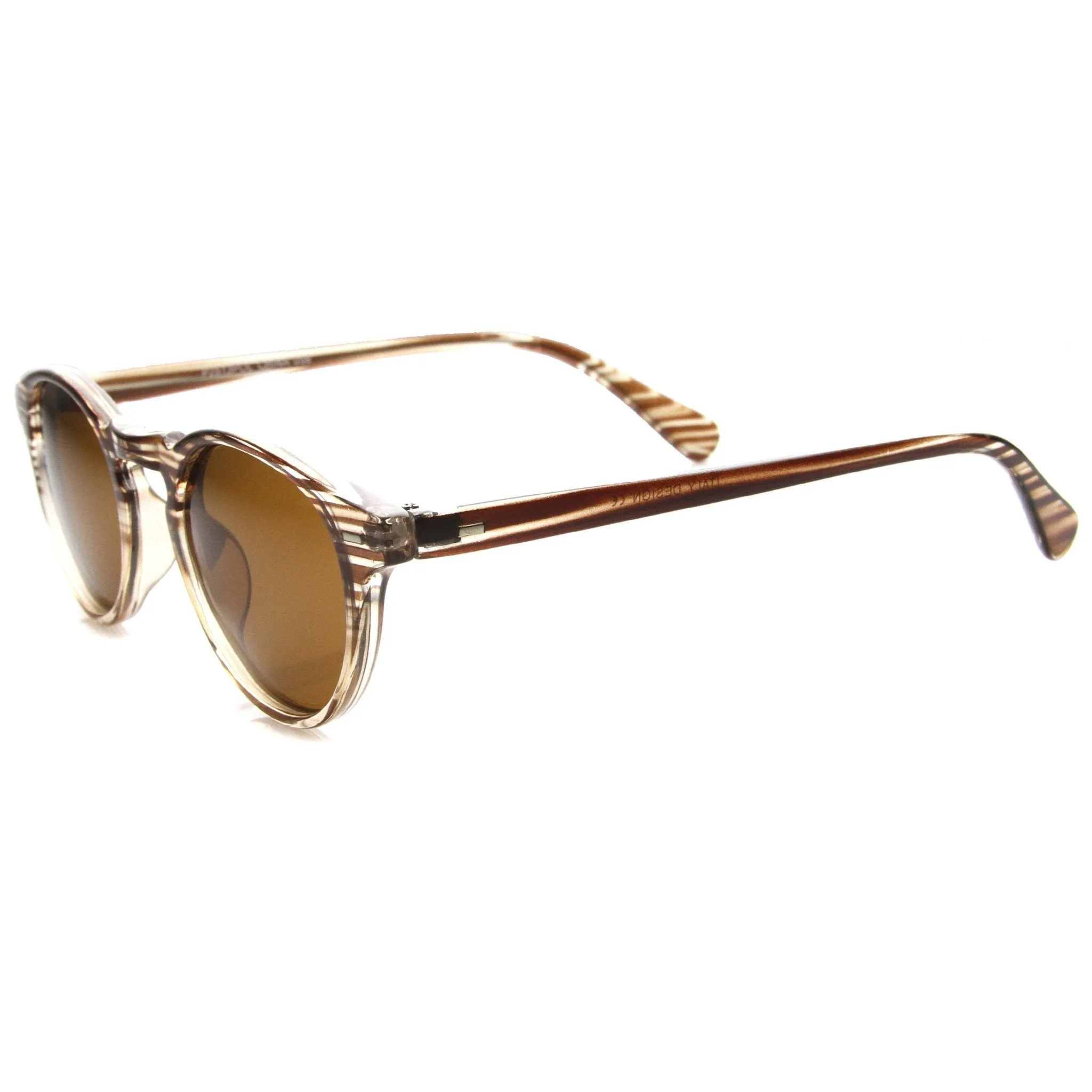 Vintage Dapper Round P3 Key Hole Sunglasses 9996 sold by ZeroUV product image thumbnail 3