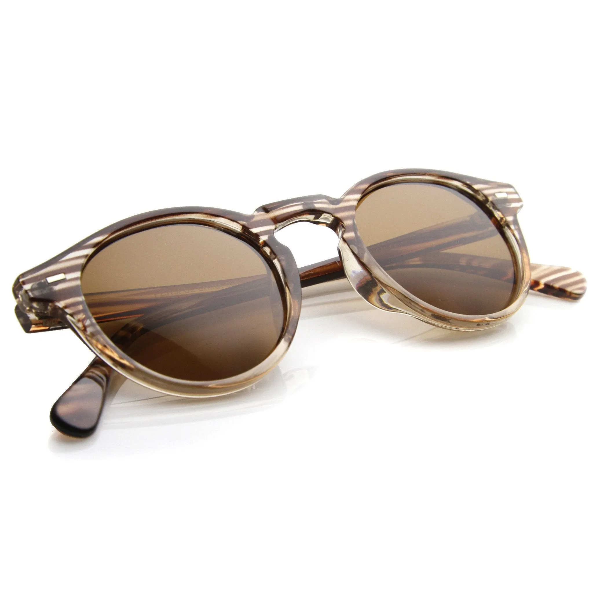 Vintage Dapper Round P3 Key Hole Sunglasses 9996 sold by ZeroUV product image thumbnail 4