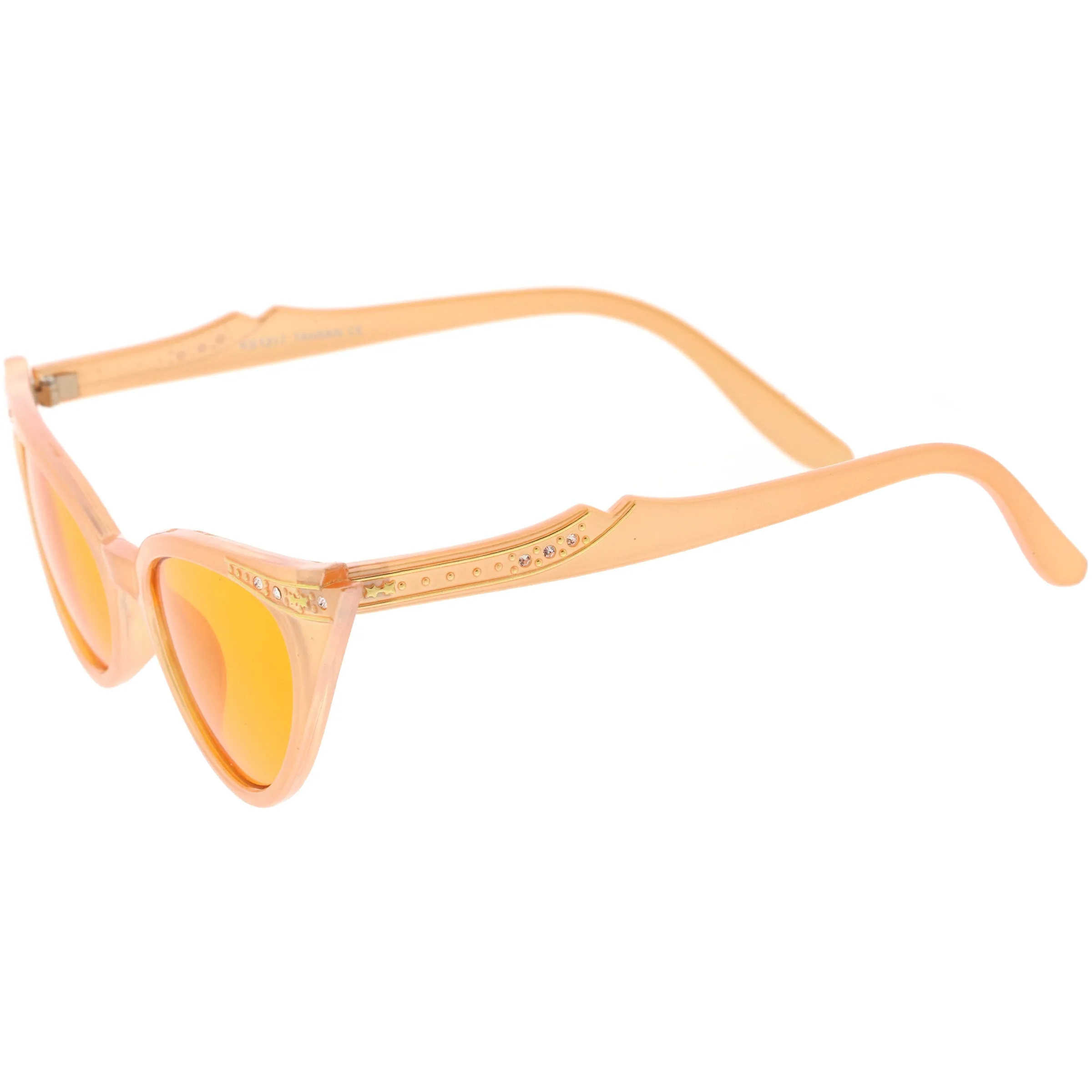 Color Pop 50s Vintage Womens Fashion Rhinestone Cat Eye Sunglasses D176 sold by ZeroUV product image thumbnail 3