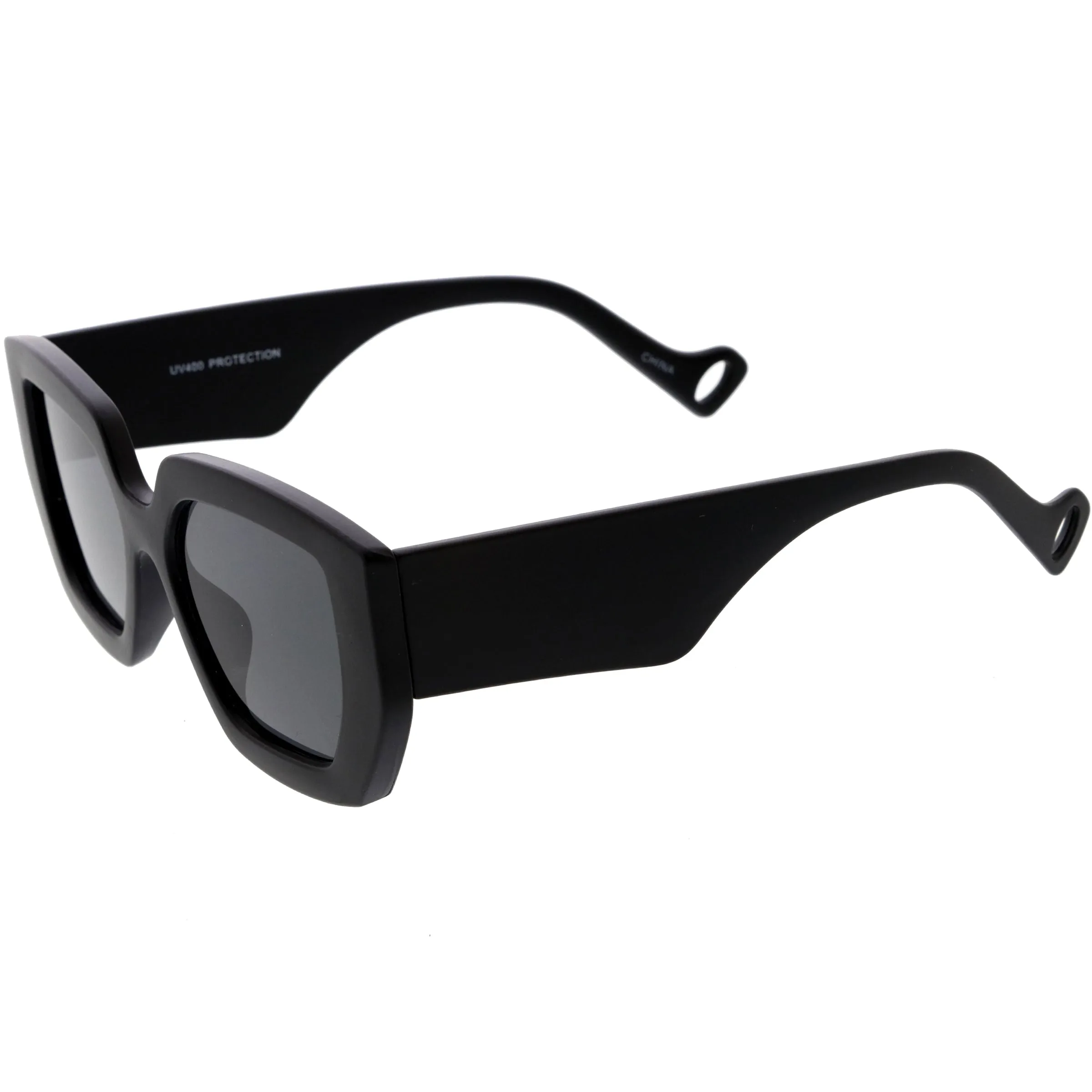 High Fashion Square Thick Rimmed Chunky Sunglasses D236 sold by ZeroUV product image thumbnail 3