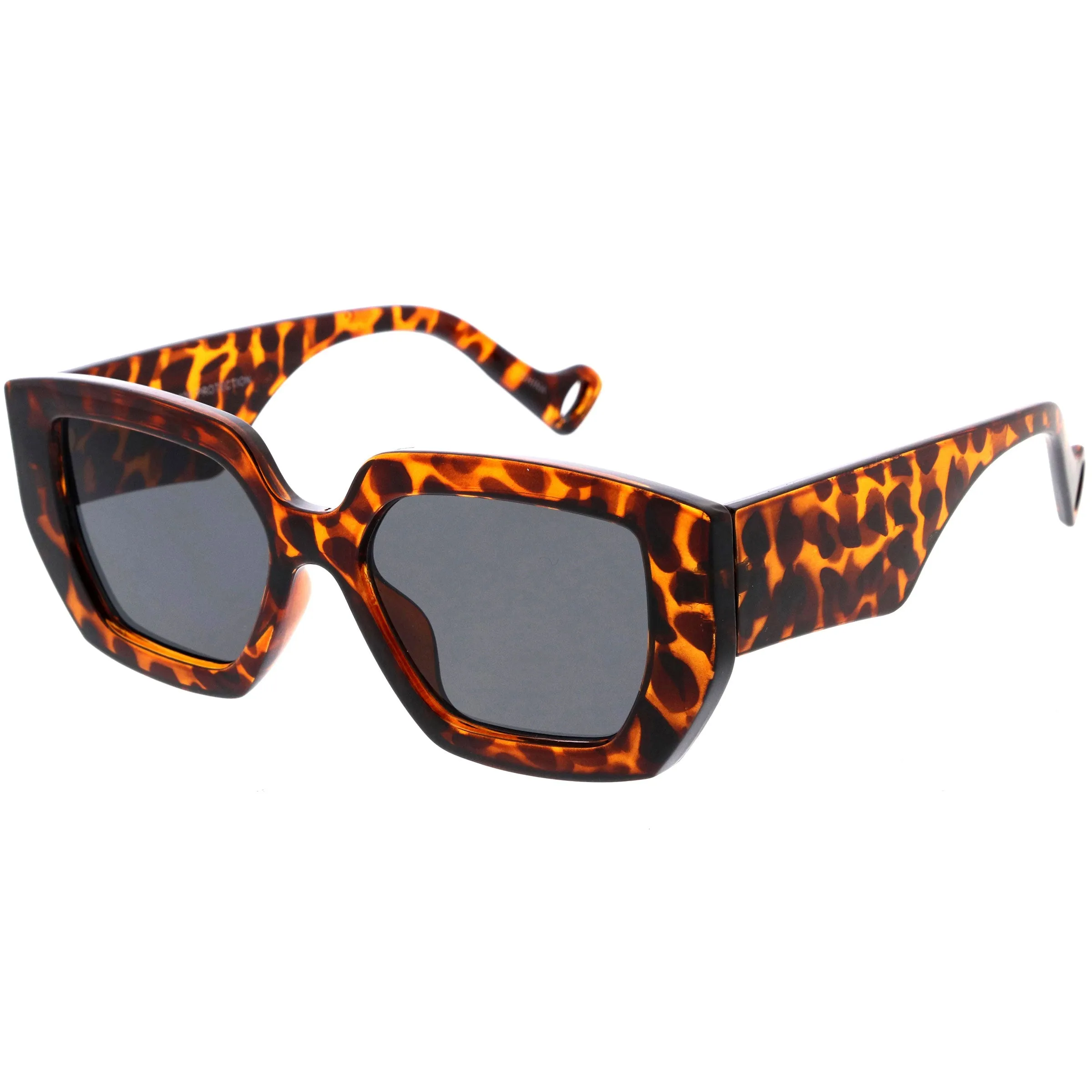 High Fashion Square Thick Rimmed Chunky Sunglasses D236 sold by ZeroUV product image thumbnail 5