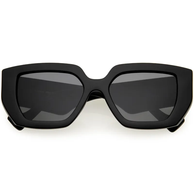 High Fashion Square Thick Rimmed Chunky Sunglasses D236 sold by ZeroUV
