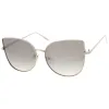 Oversize Modern Flat Mirror Lens Fat Eye Sunglasses A852 sold by ZeroUV