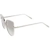 Oversize Modern Flat Mirror Lens Fat Eye Sunglasses A852 sold by ZeroUV