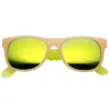 Retro Festival Summer Horned Rim Mirror Lens Sunglasses 9585 sold by ZeroUV