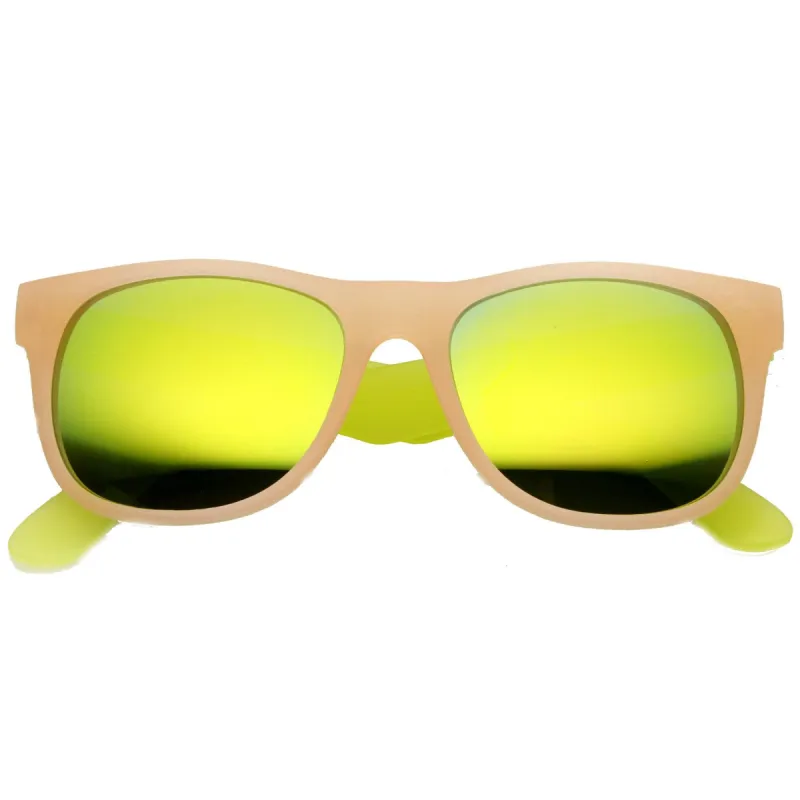 Retro Festival Summer Horned Rim Mirror Lens Sunglasses 9585 sold by ZeroUV