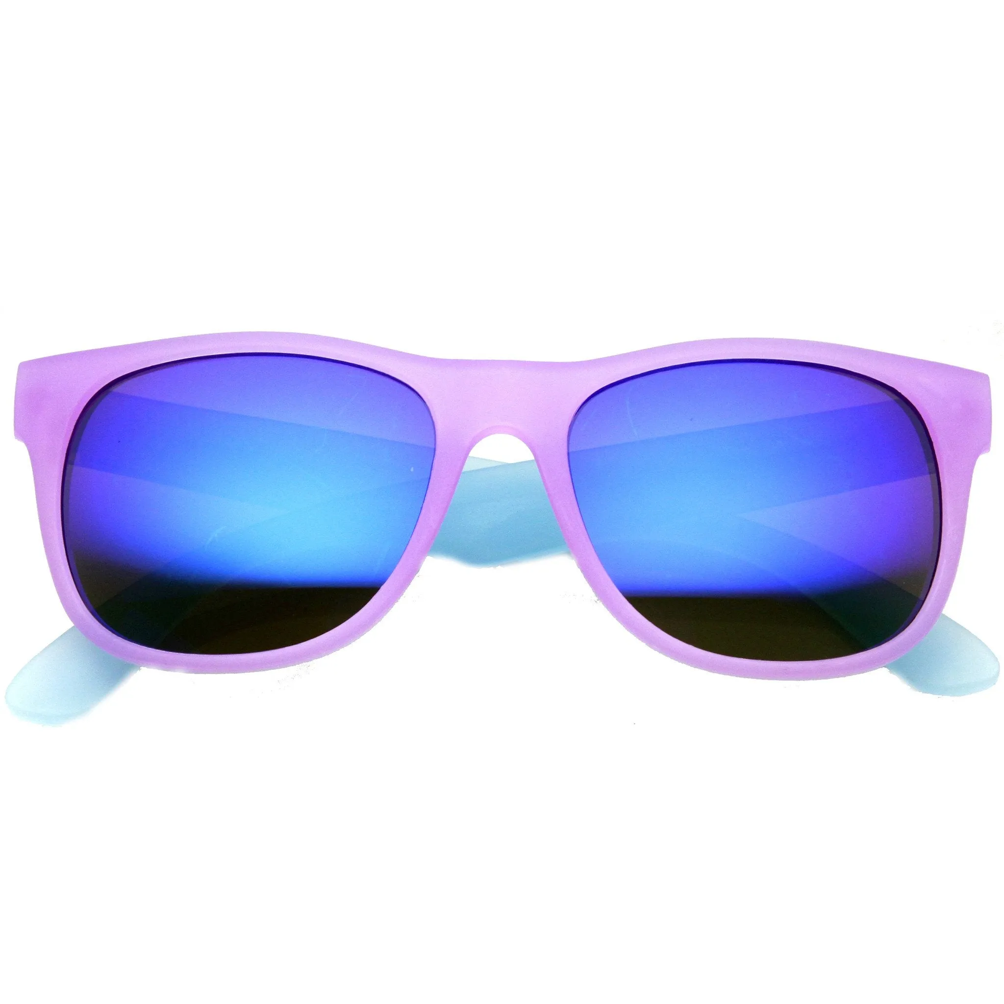 Retro Festival Summer Horned Rim Mirror Lens Sunglasses 9585 sold by ZeroUV product image thumbnail 3