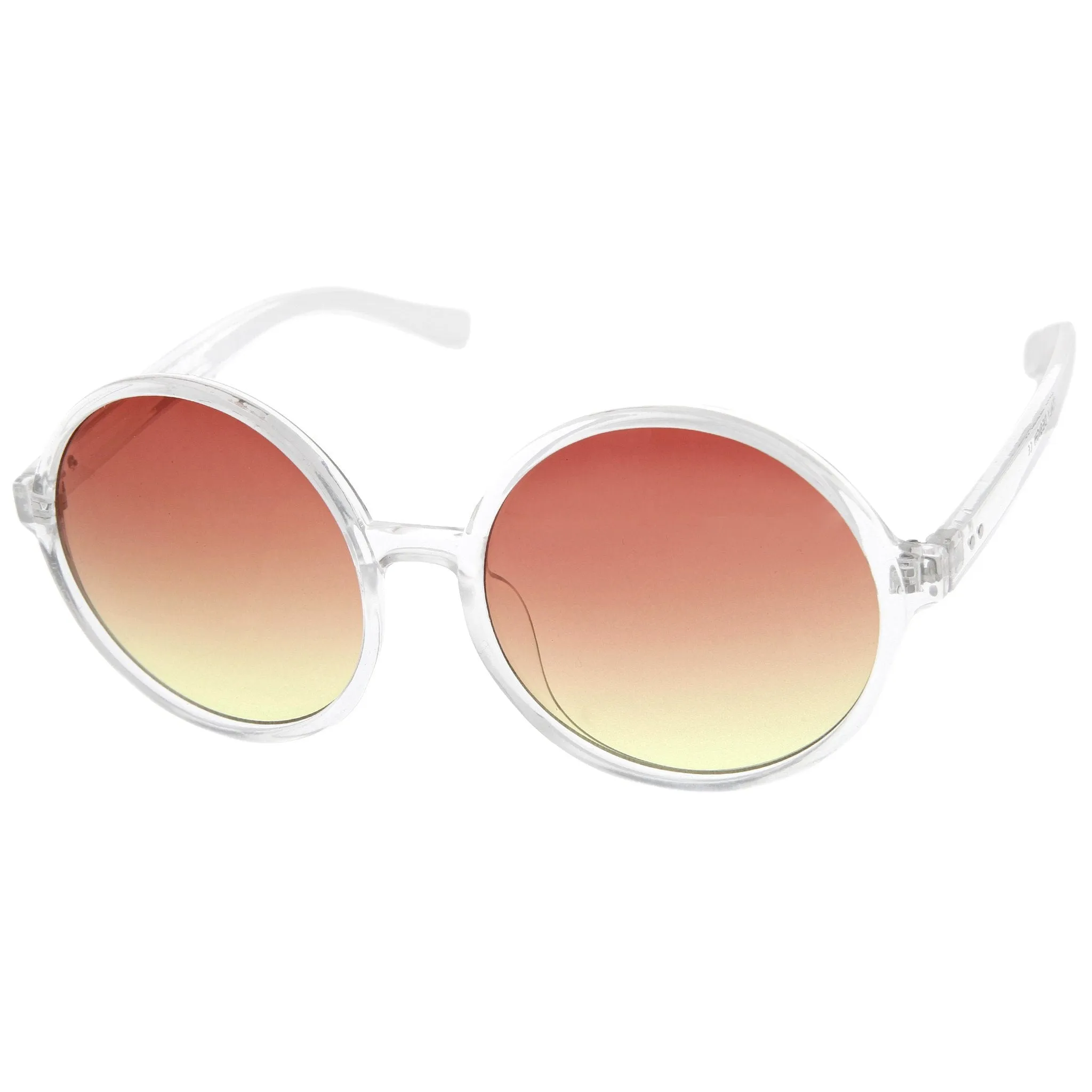 Disco Transparent Color Gradient Lens Round Sunglasses A314 sold by ZeroUV product image thumbnail 2