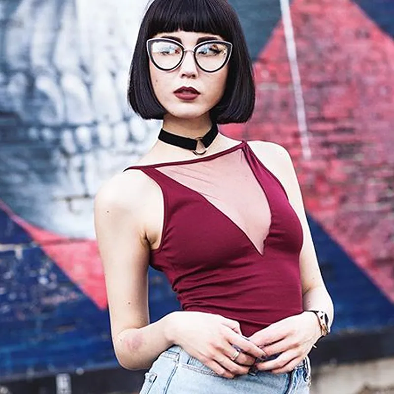 Women's High Temple Clear Lens Cat Eye Glasses C121 sold by ZeroUV product image thumbnail 2