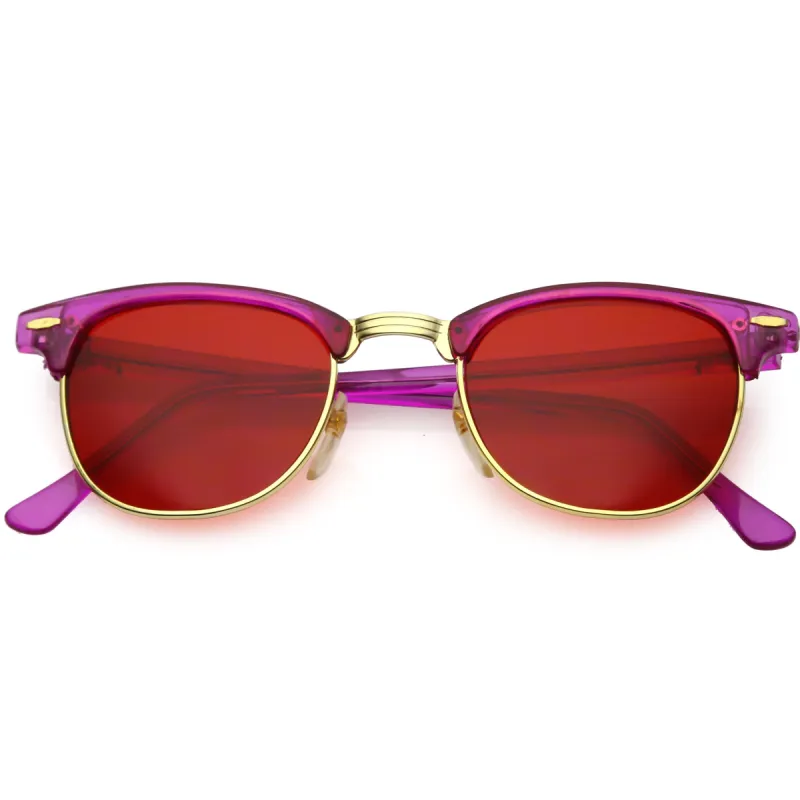 True Vintage Half Frame Color Frame And Lenses Sunglasses C668 sold by ZeroUV