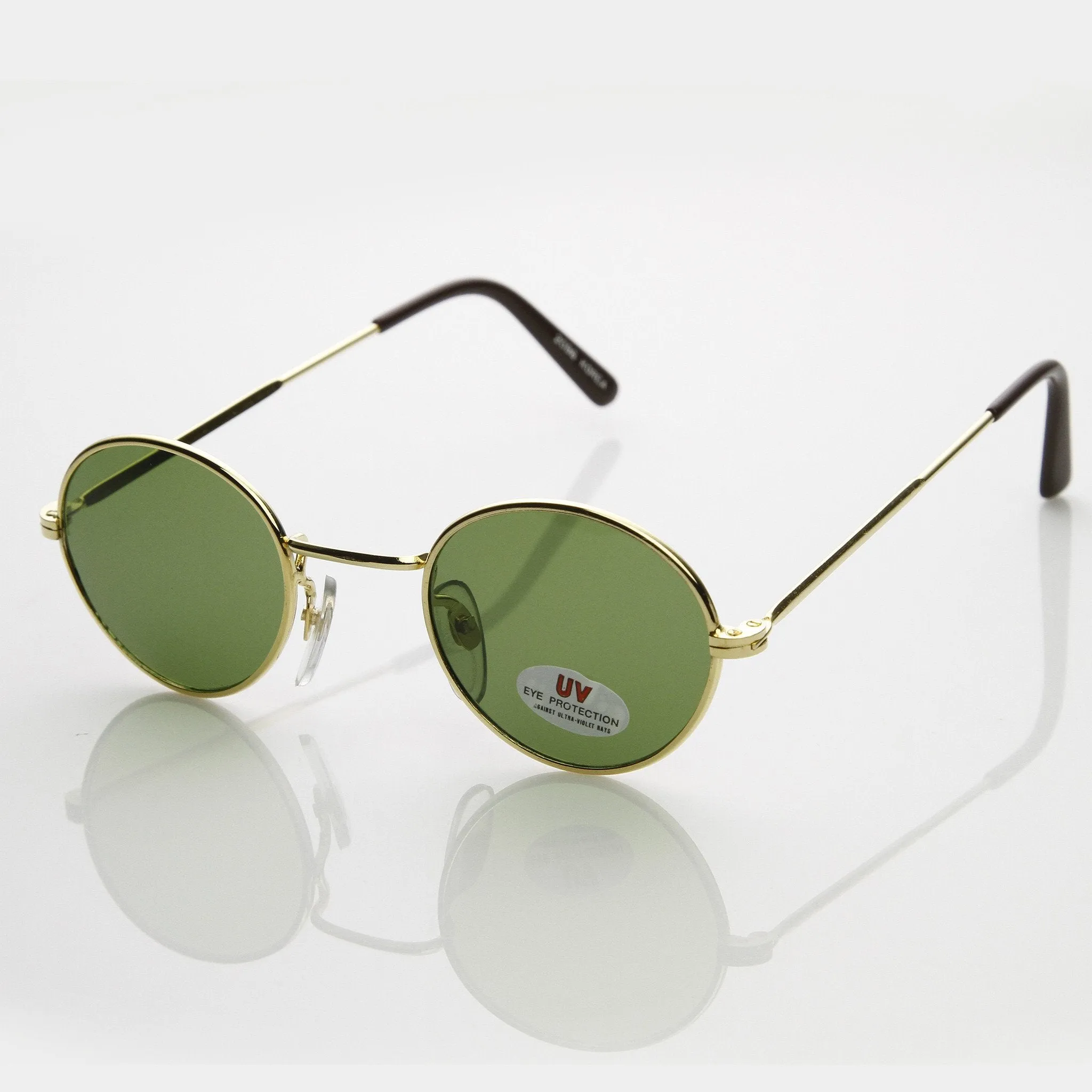 Genuine Vintage Steampunk Round Circle Spectacles Sunglasses 7218 sold by ZeroUV product image thumbnail 5