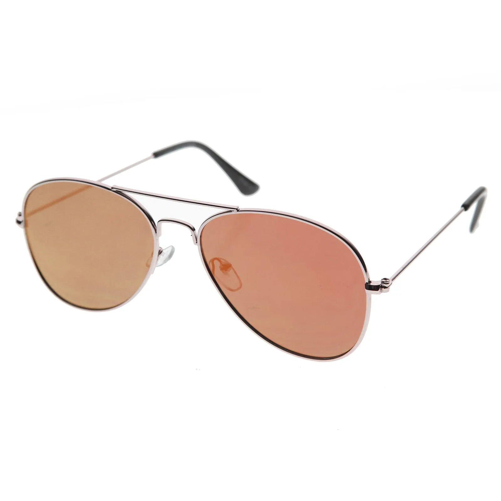 Modern Flat Lens Wire Metal Aviator Sunglasses A174 sold by ZeroUV product image thumbnail 2