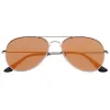 Modern Flat Lens Wire Metal Aviator Sunglasses A174 sold by ZeroUV