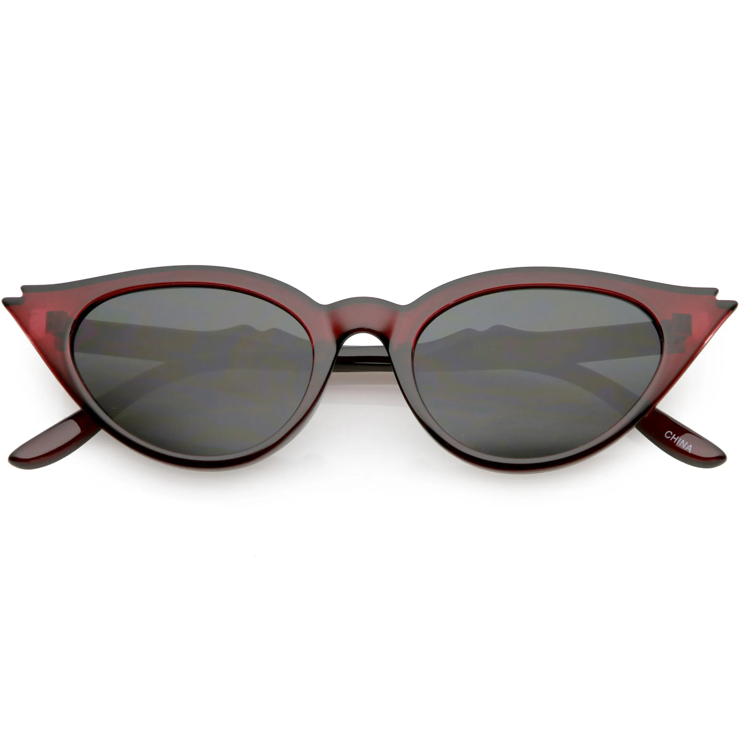 Women's Retro 1950's Notched Cat Eye Sunglasses C756 sold by ZeroUV