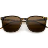 Thin Everyday Lightweight Oversize Horn Rimmed Sunglasses D006 sold by ZeroUV