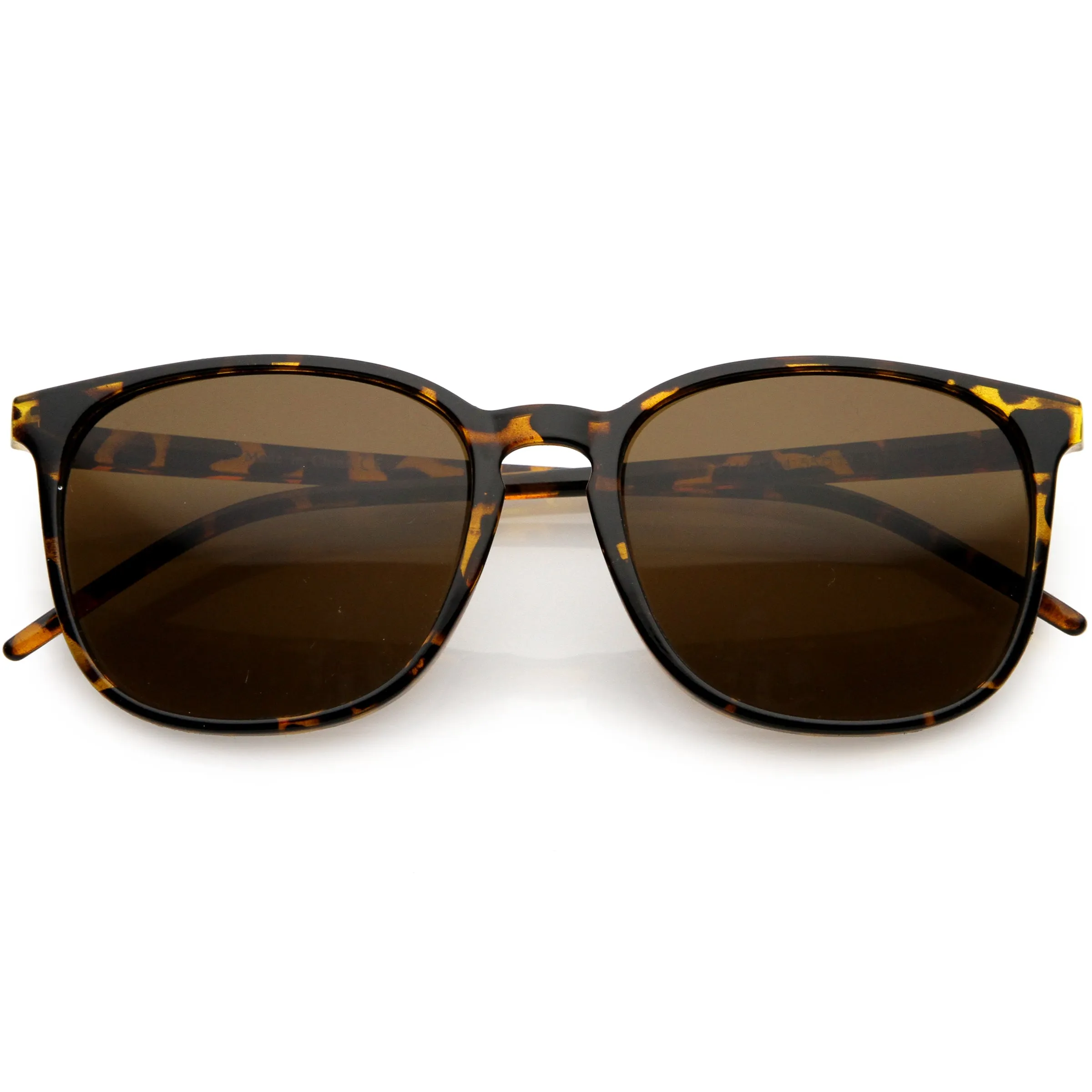 Thin Everyday Lightweight Oversize Horn Rimmed Sunglasses D006 sold by ZeroUV product image thumbnail 4