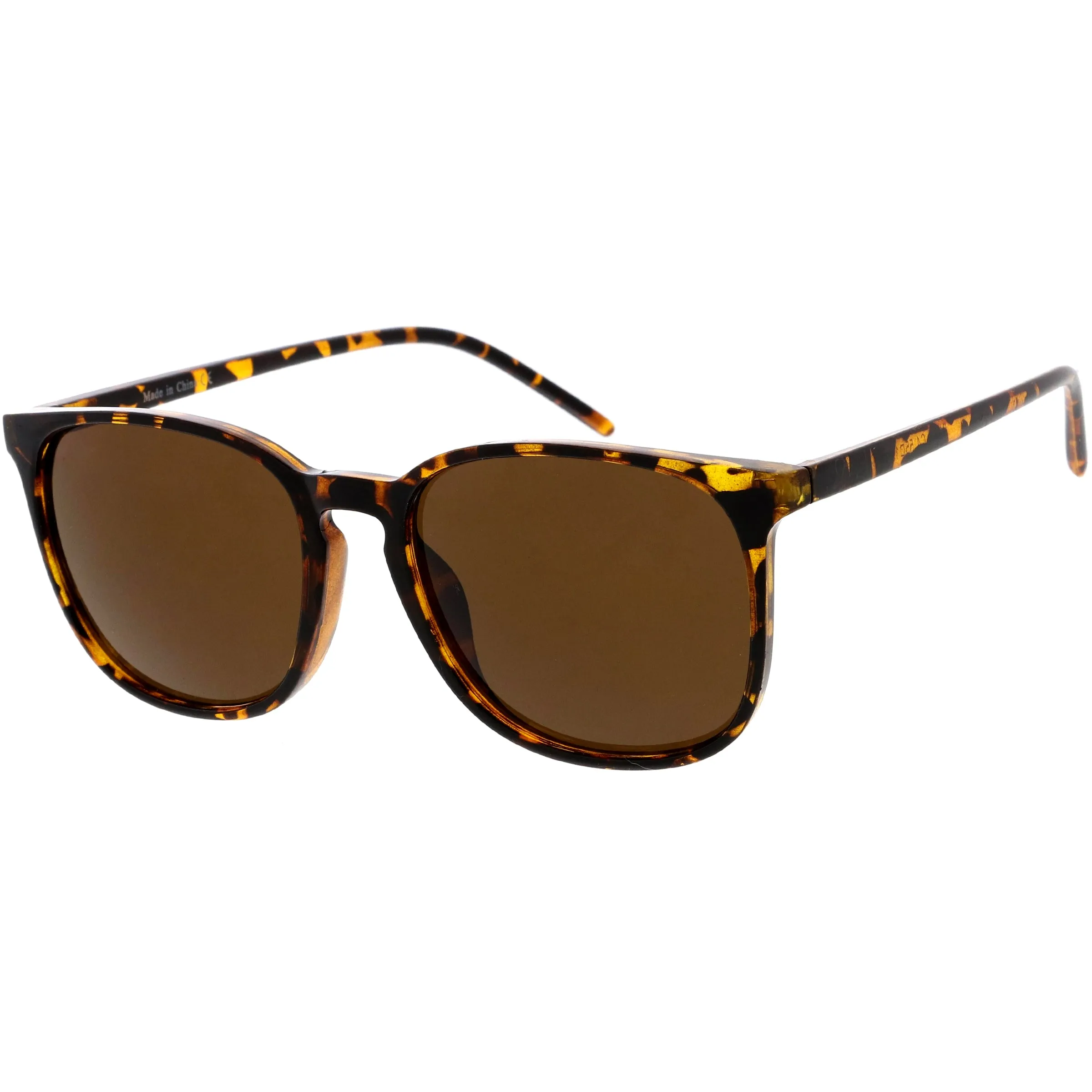 Thin Everyday Lightweight Oversize Horn Rimmed Sunglasses D006 sold by ZeroUV product image thumbnail 5