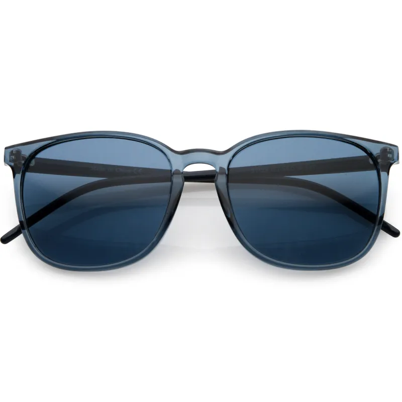 Thin Everyday Lightweight Oversize Horn Rimmed Sunglasses D006 sold by ZeroUV
