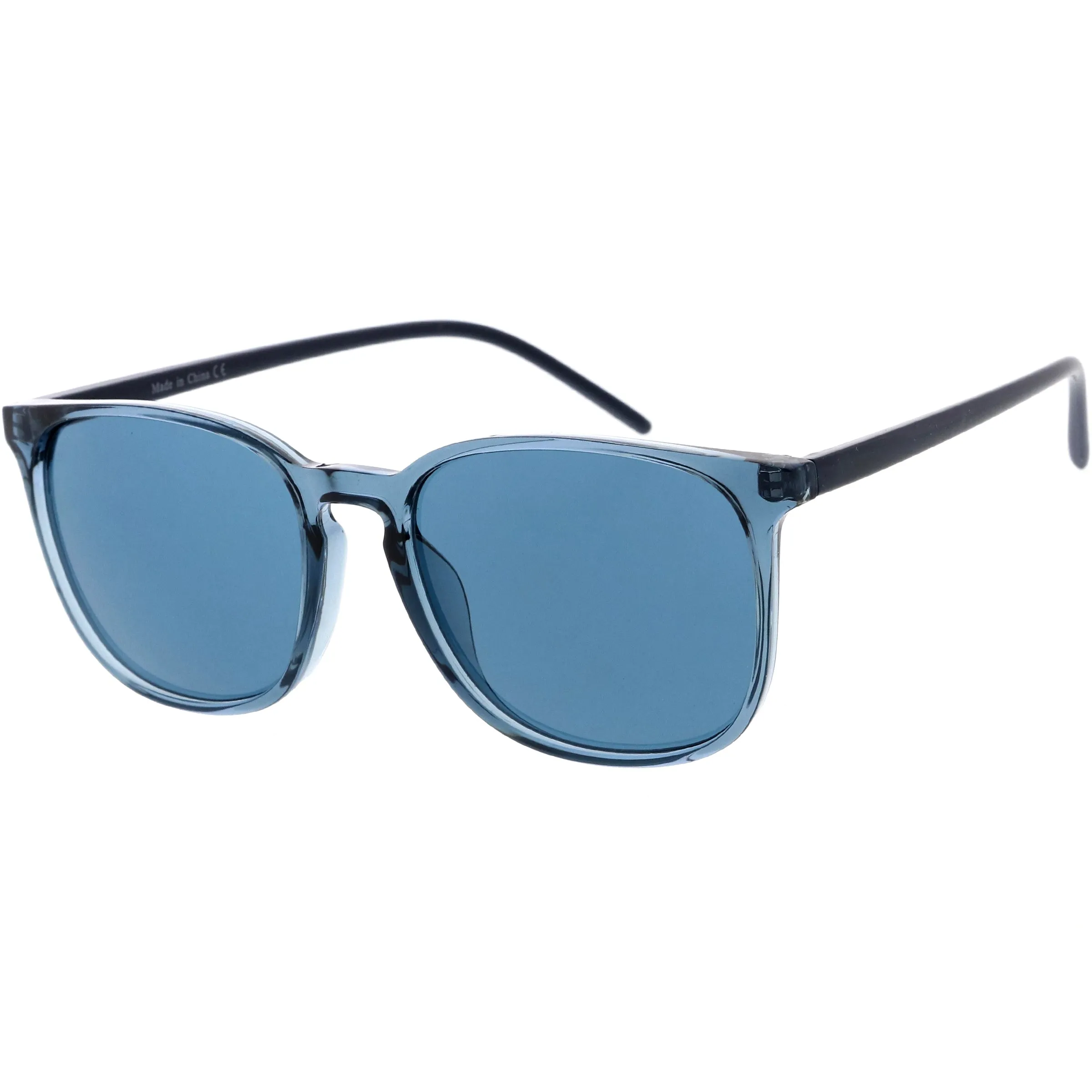 Thin Everyday Lightweight Oversize Horn Rimmed Sunglasses D006 sold by ZeroUV product image thumbnail 2