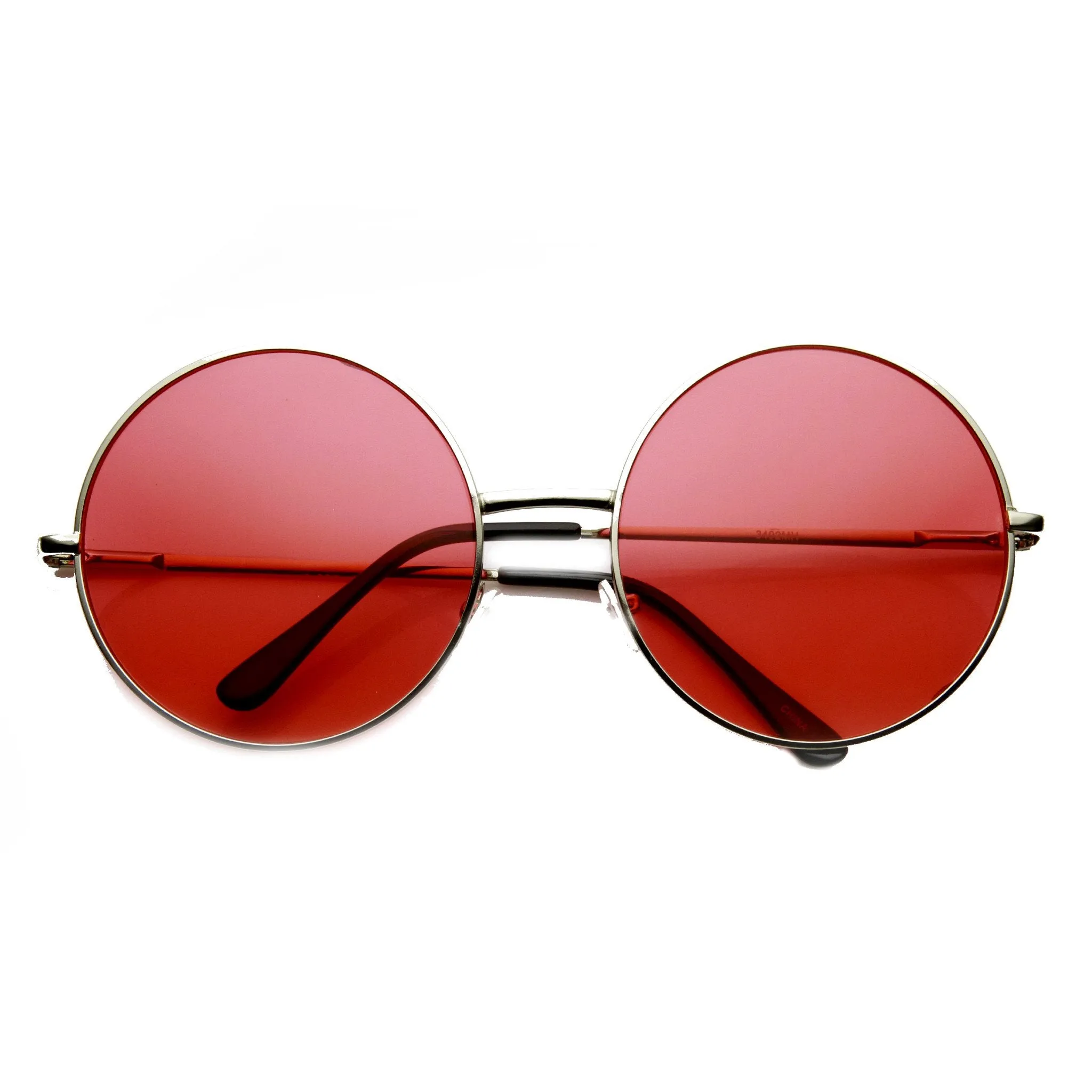 Indie Festival Hippie Oversize Round Colorful Lens Sunglasses 9580 sold by ZeroUV product image thumbnail 5
