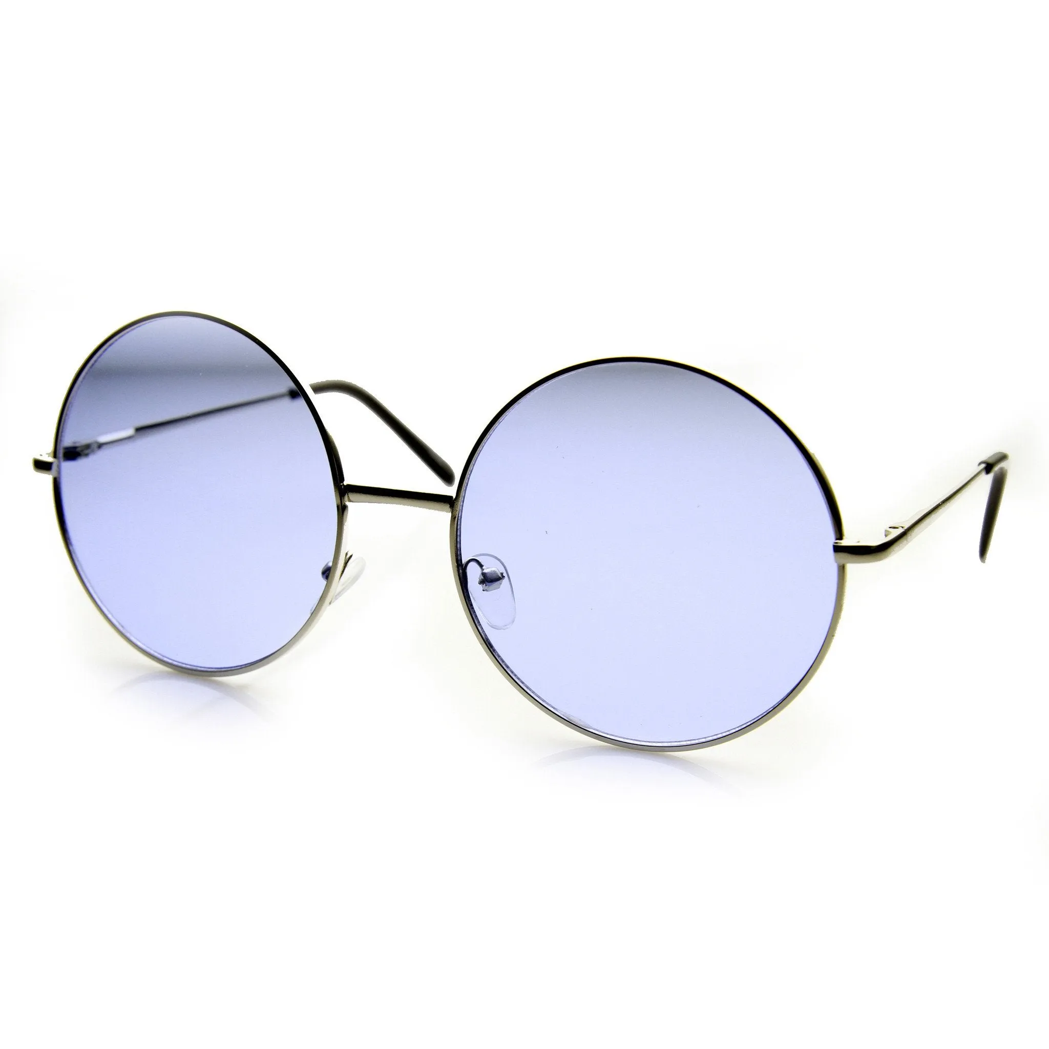 Indie Festival Hippie Oversize Round Colorful Lens Sunglasses 9580 sold by ZeroUV product image thumbnail 2