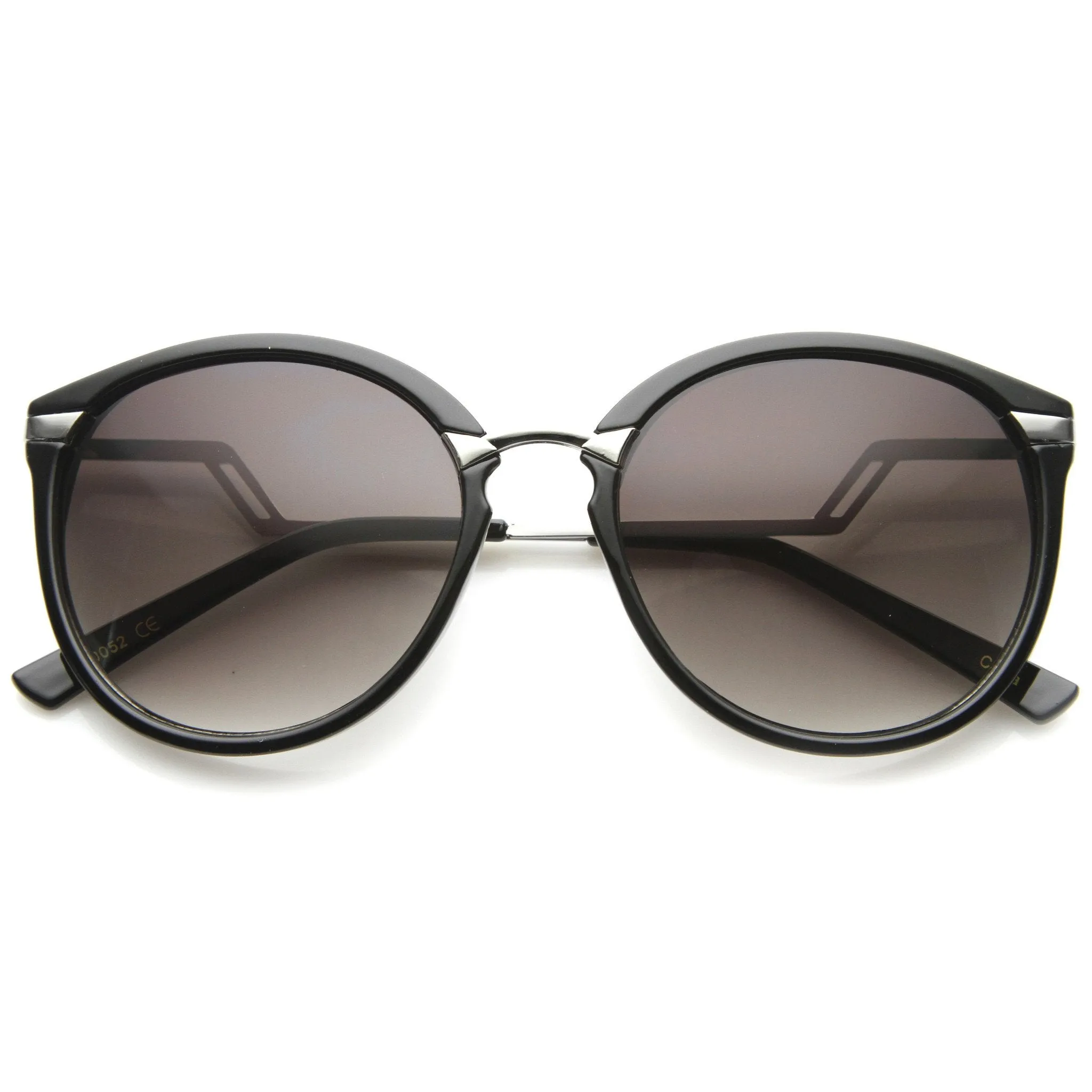Women's Round Lightning Stepped Temple Round Sunglasses A057 sold by ZeroUV