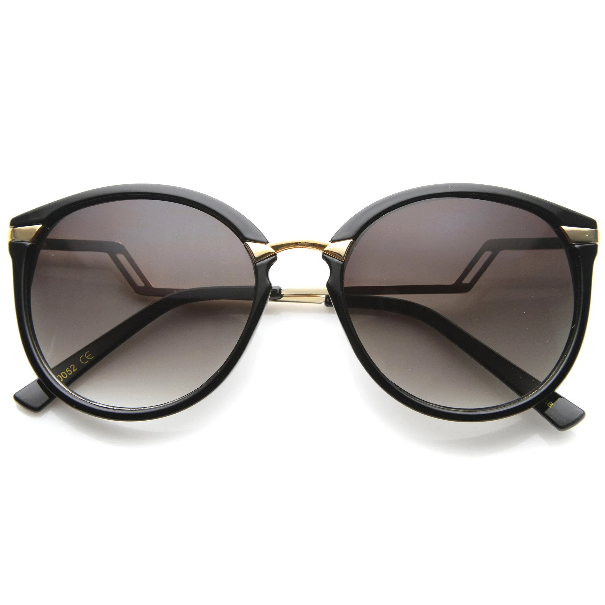 Women's Round Lightning Stepped Temple Round Sunglasses A057 sold by ZeroUV product image thumbnail 5