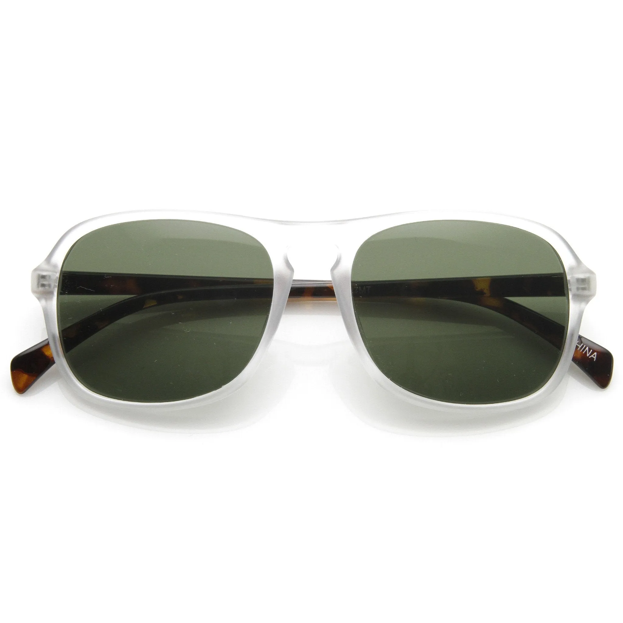 Trendy Retro Fashion Matte Keyhole Square Aviator Sunglasses 9177 sold by ZeroUV product image thumbnail 5