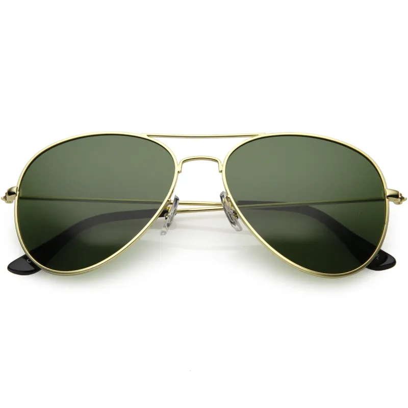 Premium Classic Polarized Lens Metal Aviator Sunglasses 6010 sold by ZeroUV