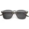 Classic Retro Dapper Horned Rim Transparent Frame Sunglasses C878 sold by ZeroUV