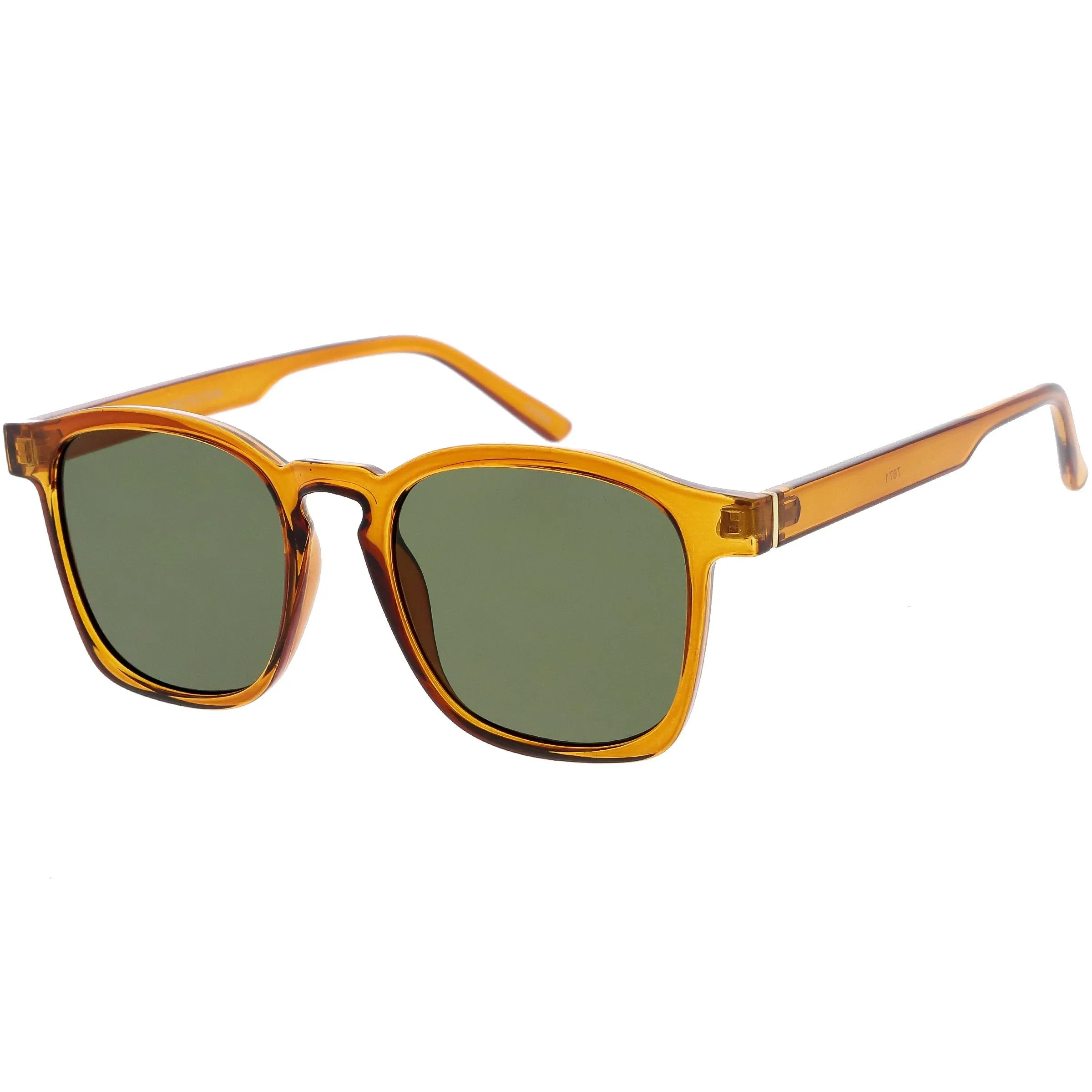 Classic Retro Dapper Horned Rim Transparent Frame Sunglasses C878 sold by ZeroUV product image thumbnail 2