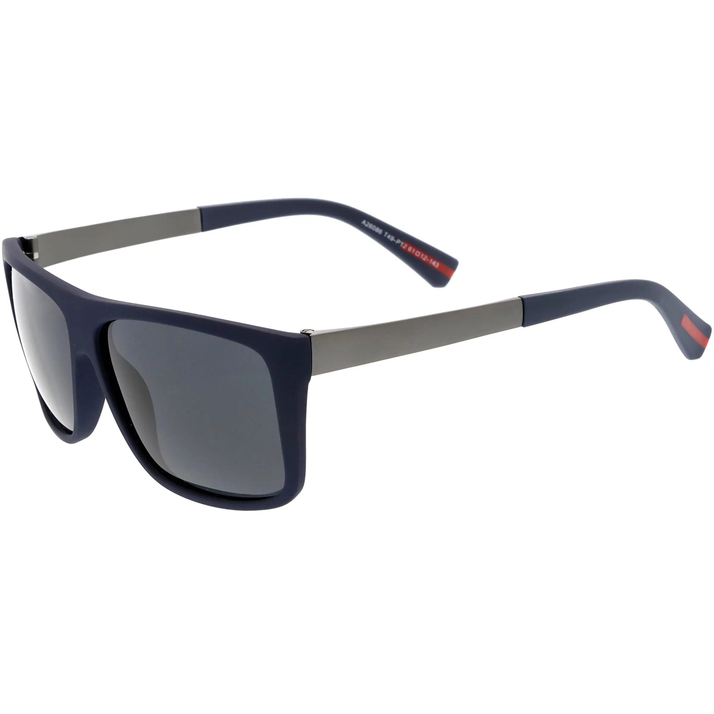 Action Sport Large Flat Top Polarized Lens Rectangle Sunglasses C890 sold by ZeroUV product image thumbnail 3