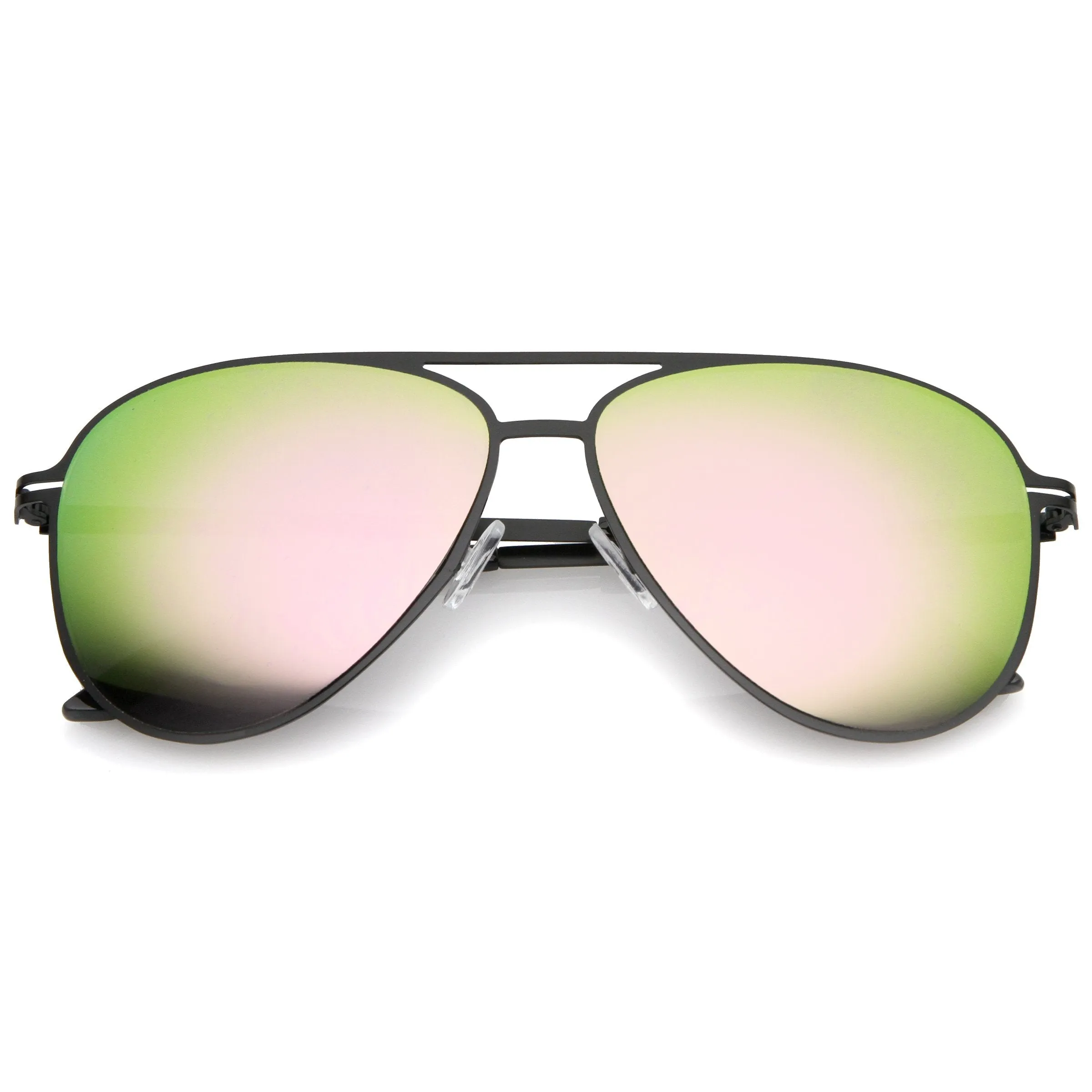 Modern Sports Mirrored Lens Metal Aviator Sunglasses 58mm A786 sold by ZeroUV product image thumbnail 5