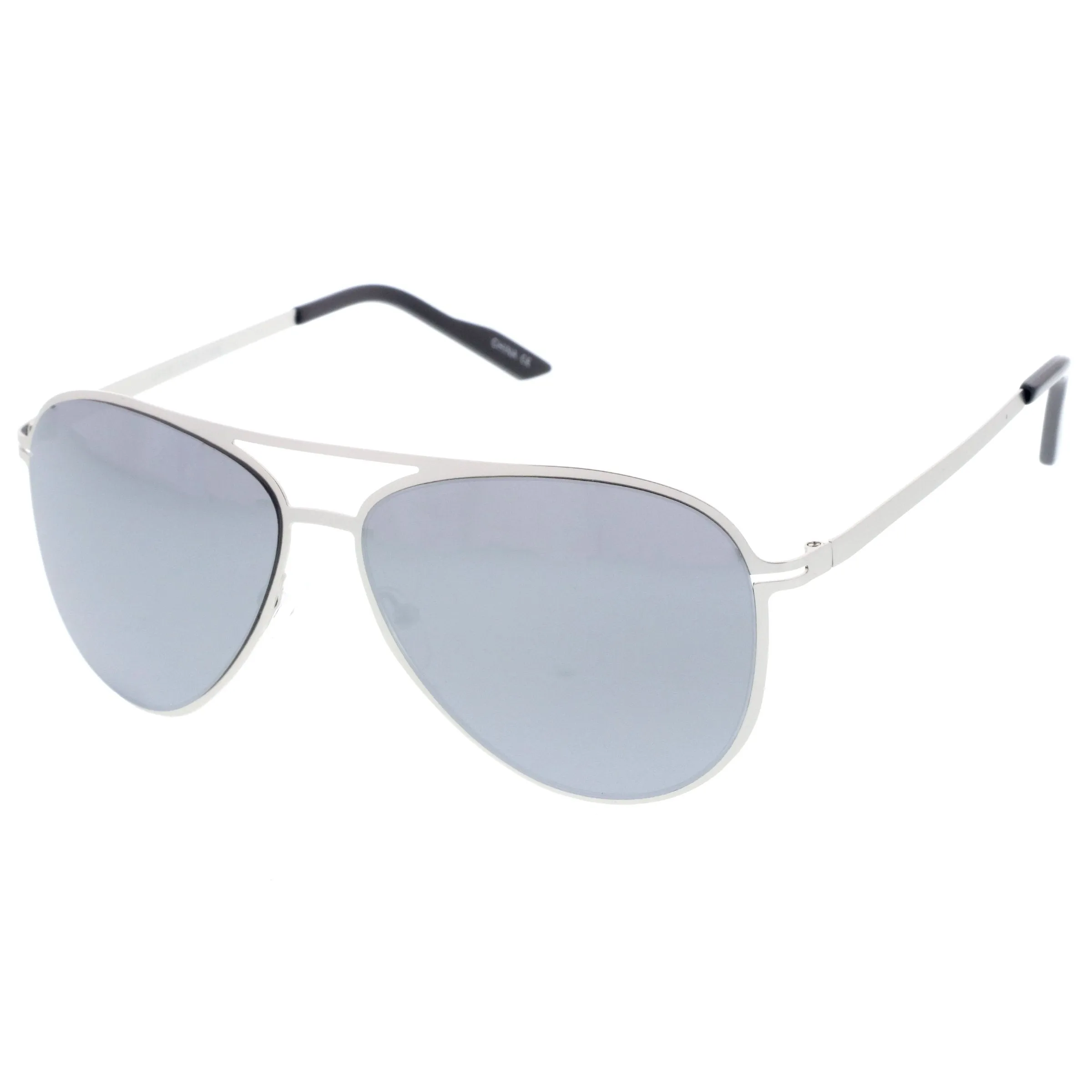 Modern Sports Mirrored Lens Metal Aviator Sunglasses 58mm A786 sold by ZeroUV product image thumbnail 2