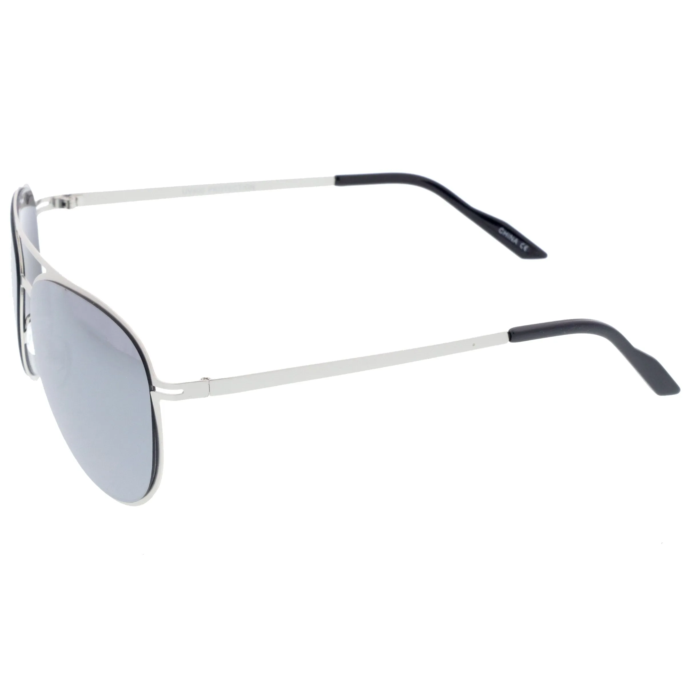 Modern Sports Mirrored Lens Metal Aviator Sunglasses 58mm A786 sold by ZeroUV product image thumbnail 3